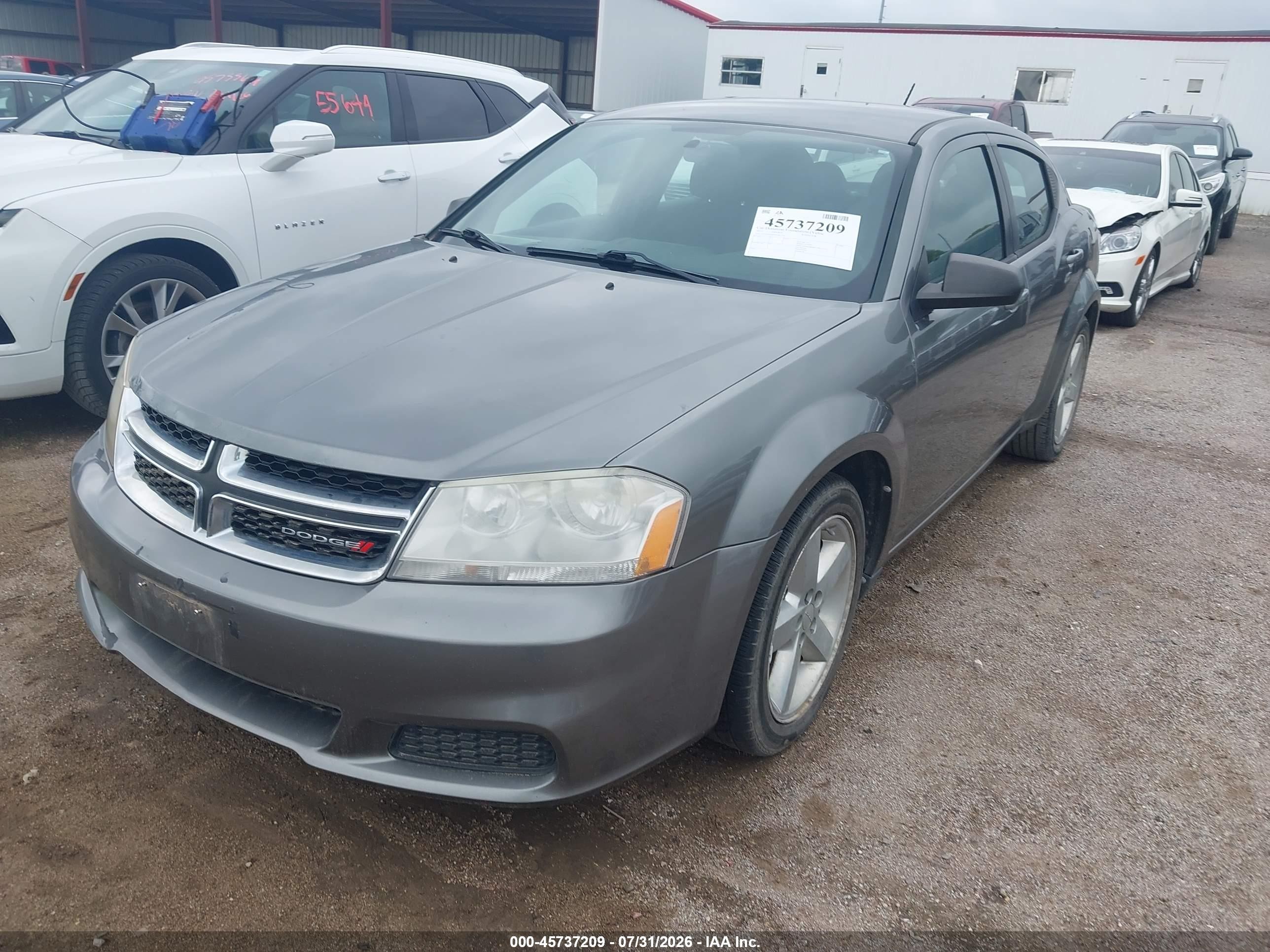 2013 Dodge Avenger Se Gray vin: 1C3CDZAB5DN563774