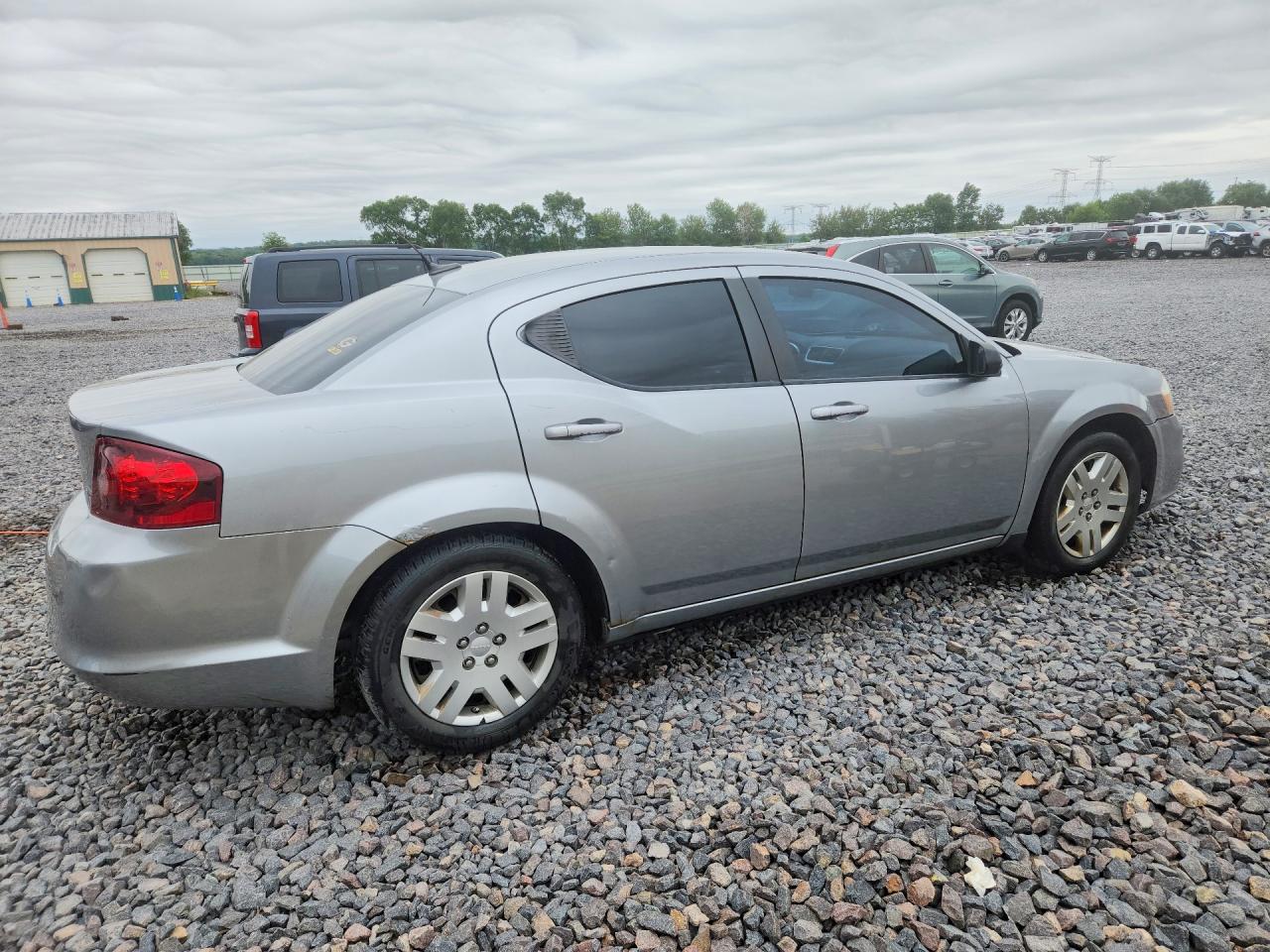 2013 Dodge Avenger Se Silver vin: 1C3CDZAB5DN630132