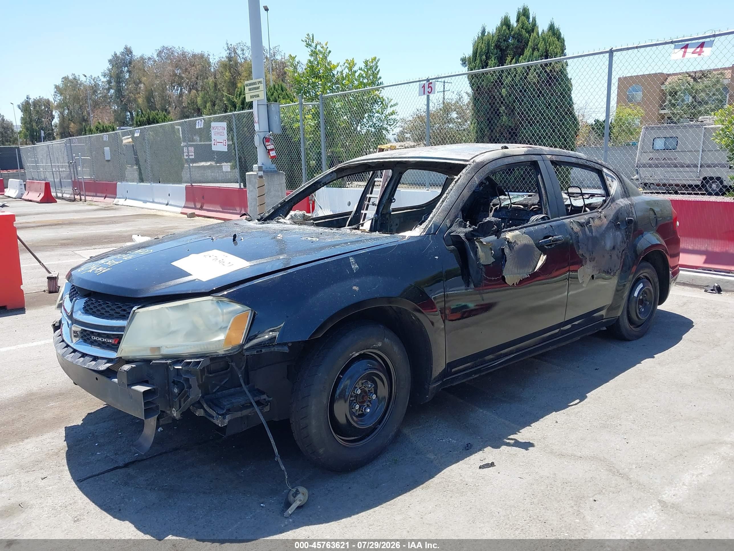 2013 Dodge Avenger Se Черный vin: 1C3CDZAB5DN632446