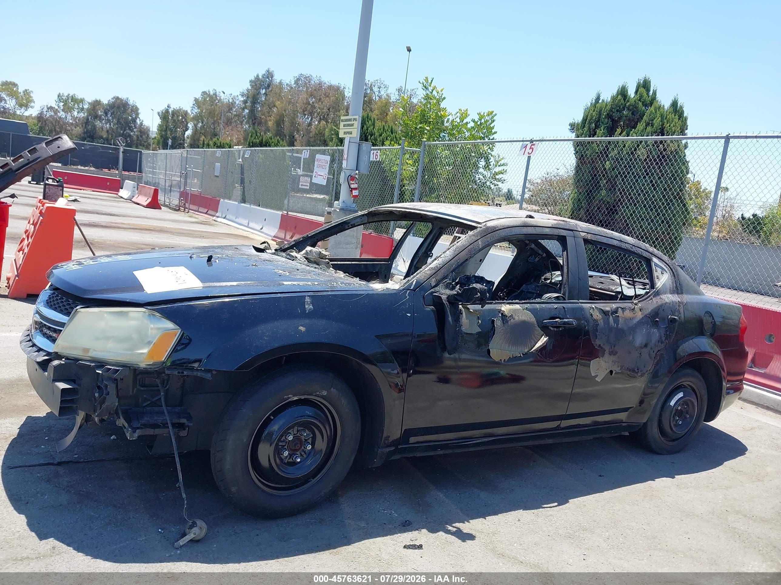 2013 Dodge Avenger Se Черный vin: 1C3CDZAB5DN632446
