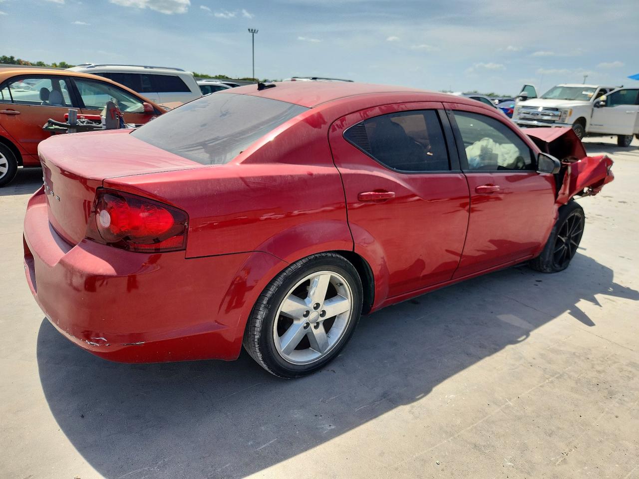 2013 Dodge Avenger Se Burgundy vin: 1C3CDZAB5DN632480
