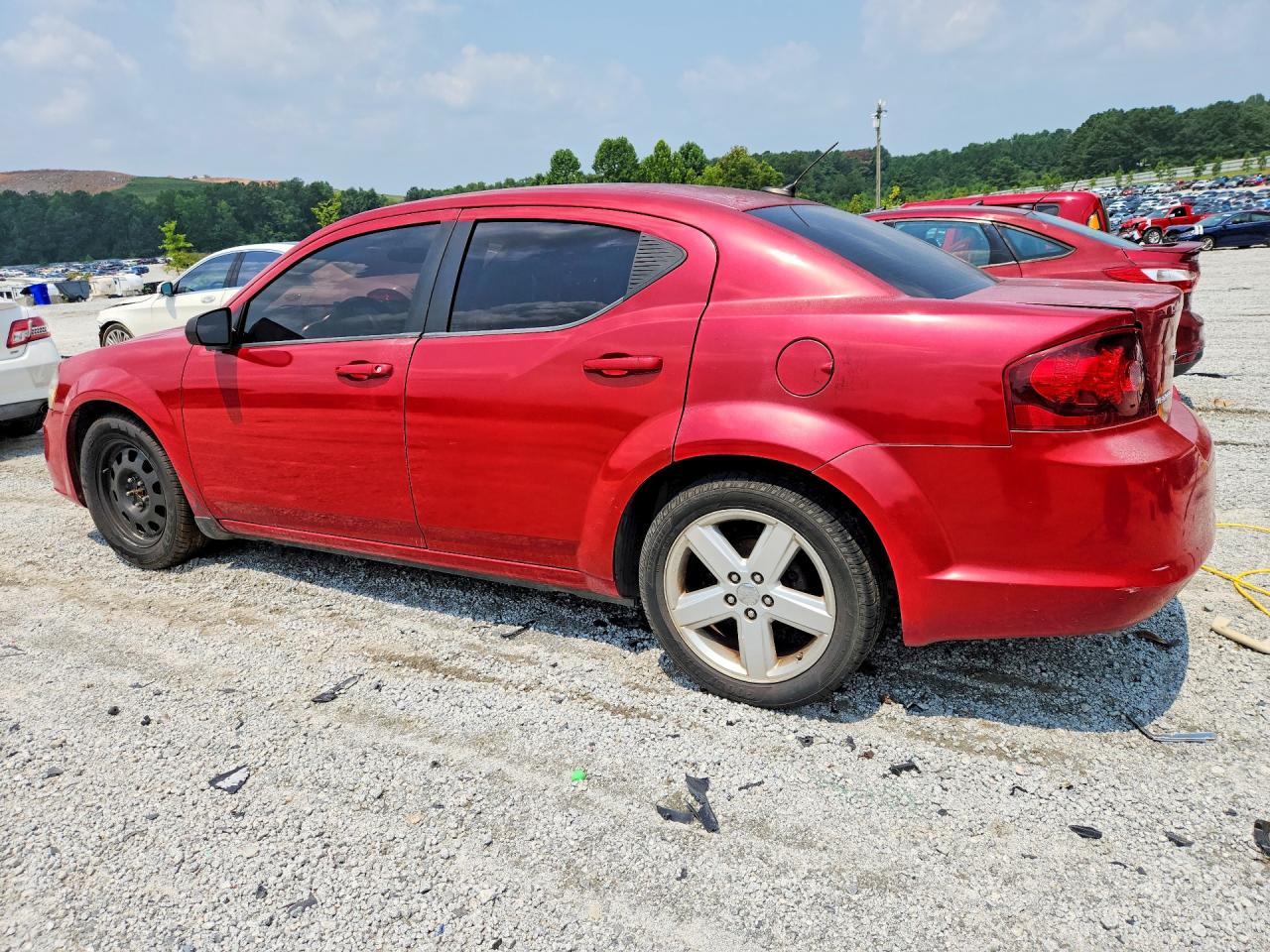 2013 Dodge Avenger Se Red vin: 1C3CDZAB5DN681677
