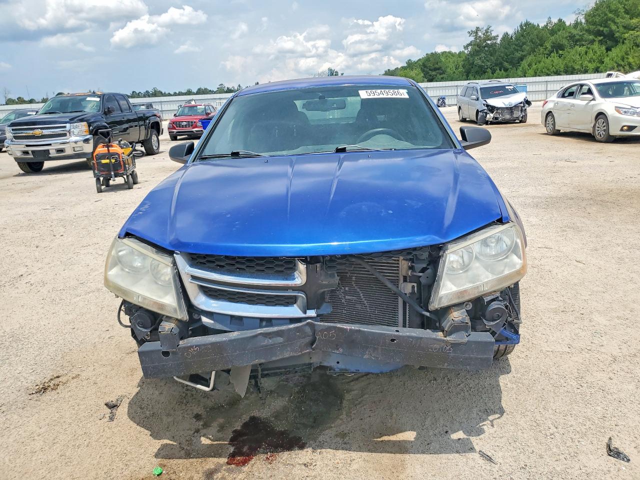 2013 Dodge Avenger Se Blue vin: 1C3CDZAB5DN702799