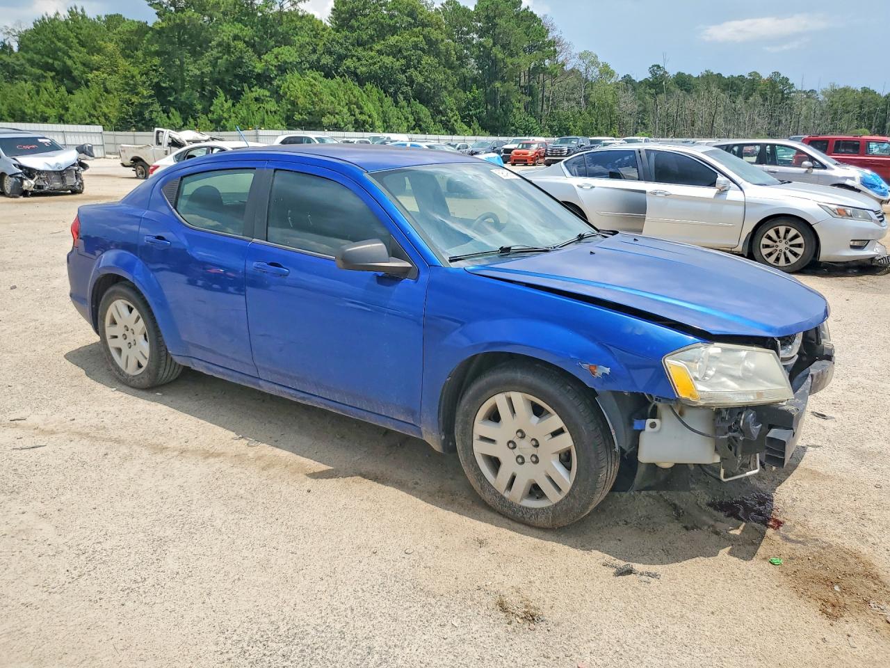2013 Dodge Avenger Se Blue vin: 1C3CDZAB5DN702799