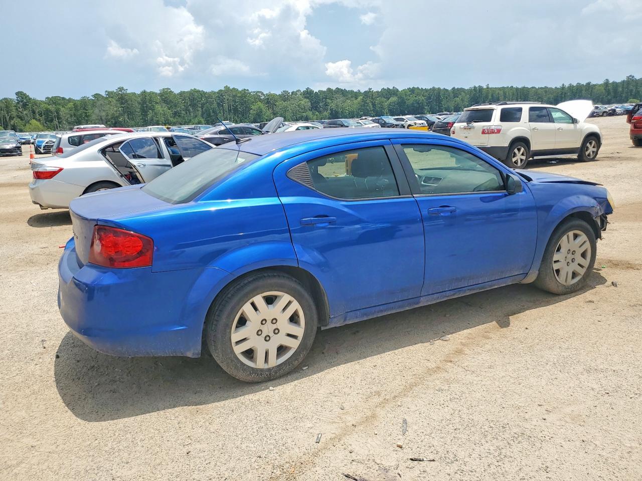 2013 Dodge Avenger Se Blue vin: 1C3CDZAB5DN702799