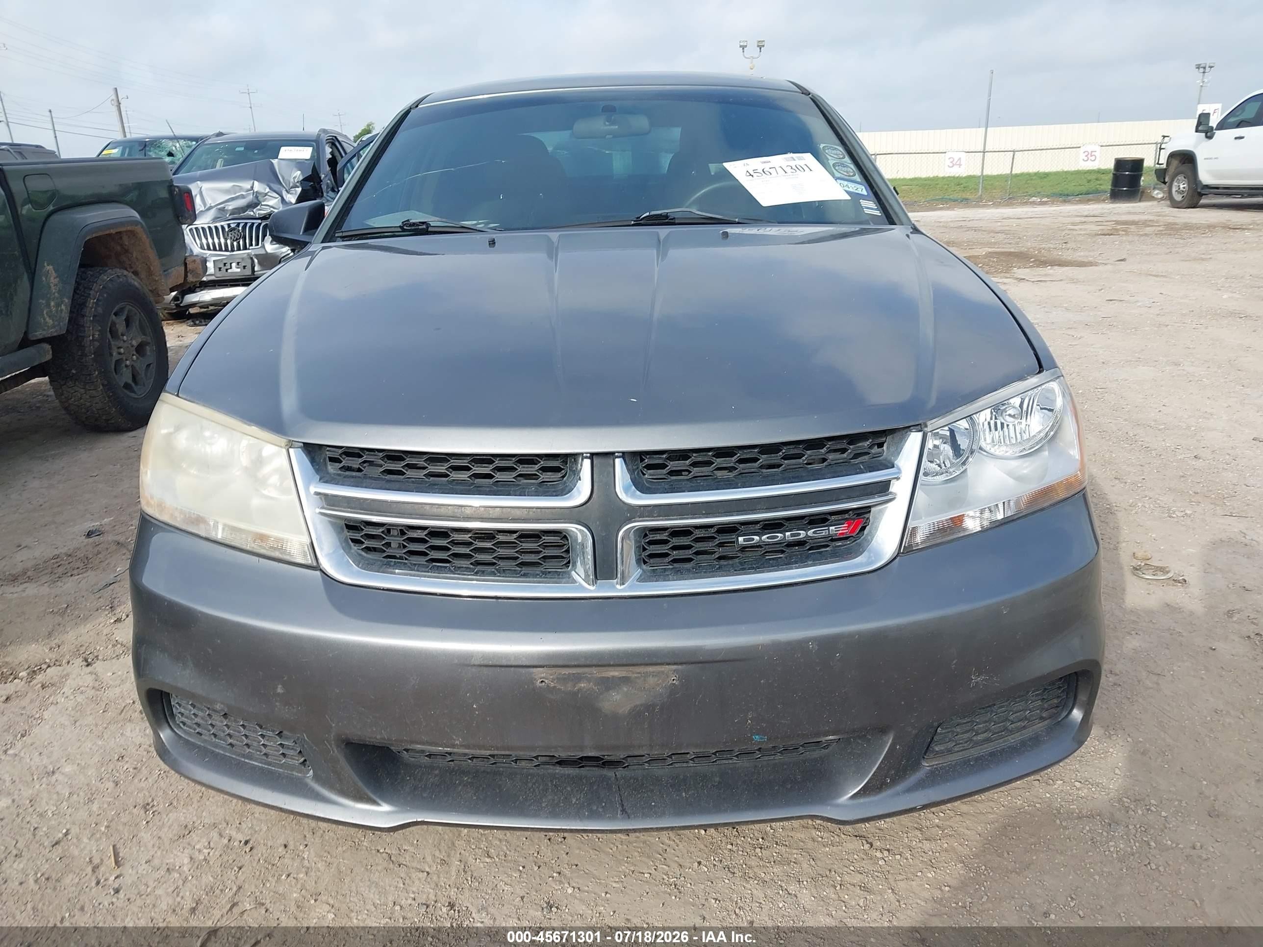 2013 Dodge Avenger Se Gray vin: 1C3CDZAB5DN730277