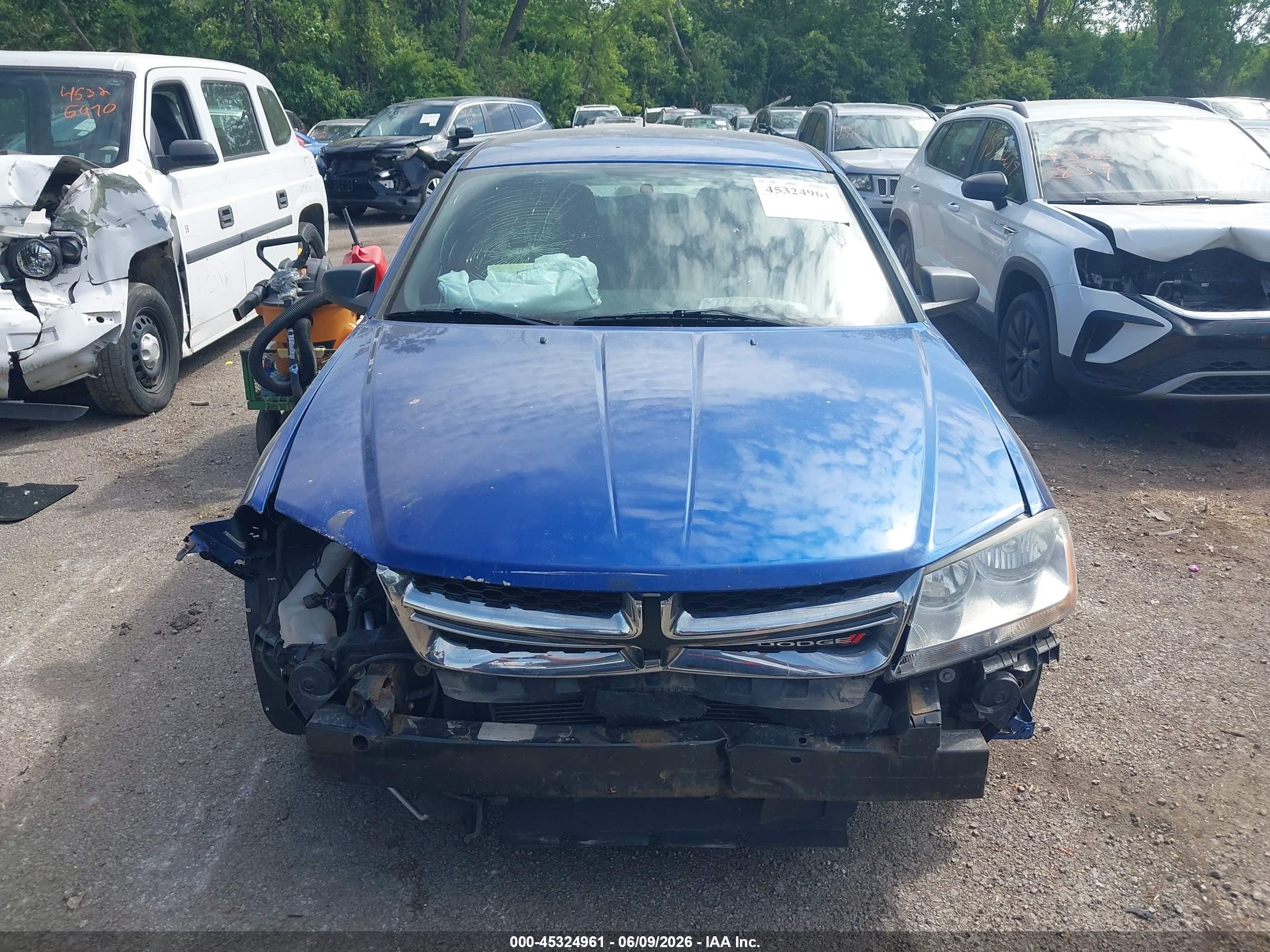 2013 Dodge Avenger Se Blue vin: 1C3CDZAB5DN755776