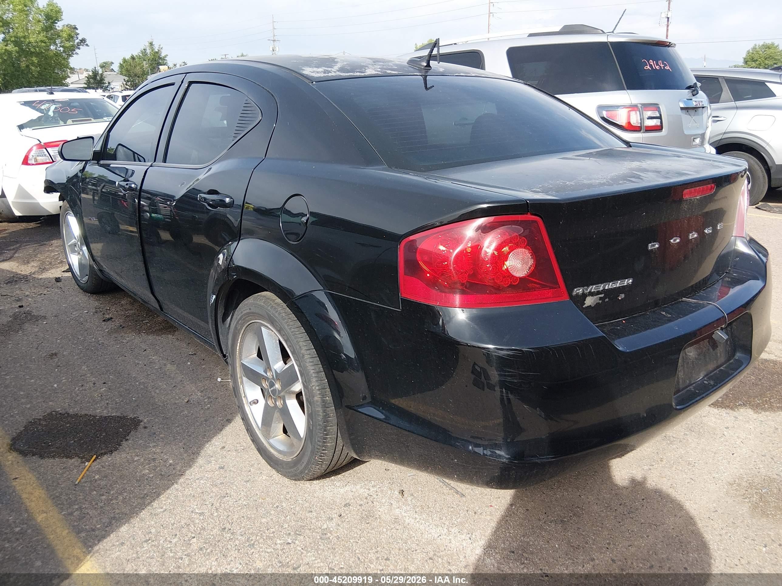 2014 Dodge Avenger Se Black vin: 1C3CDZAB5EN110708