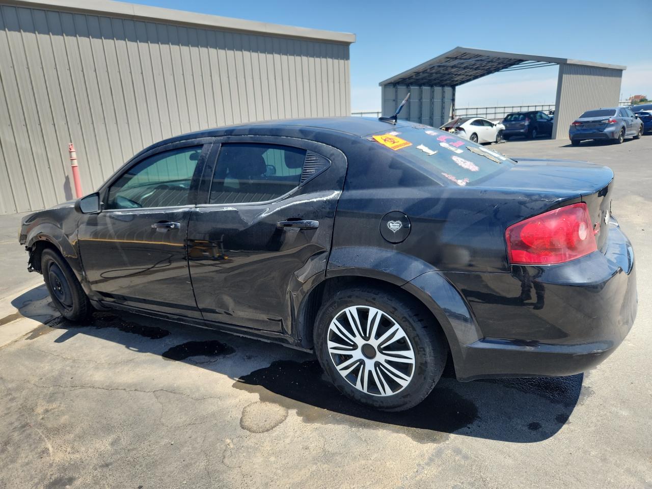 2014 Dodge Avenger Se Черный vin: 1C3CDZAB5EN127976 Damage: Left Rear Door, Dent(S) W/ Paint Dmg, > 12 Inches