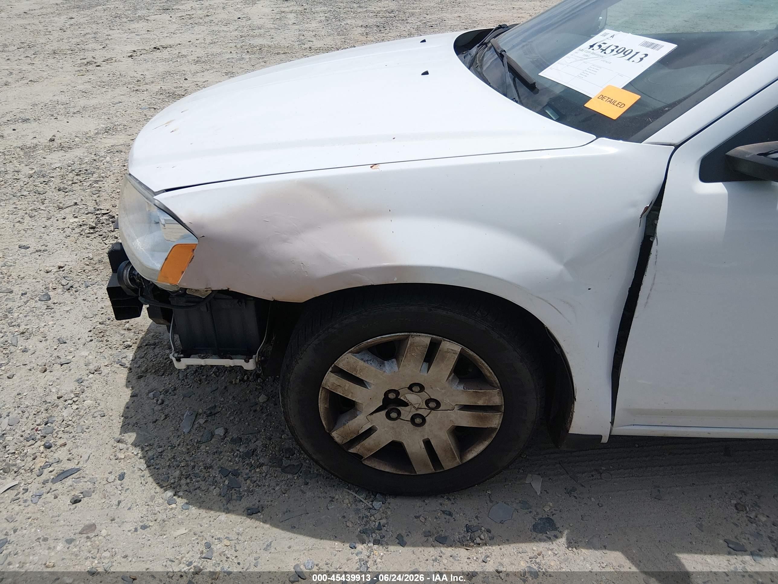 2014 Dodge Avenger Se White vin: 1C3CDZAB5EN144373