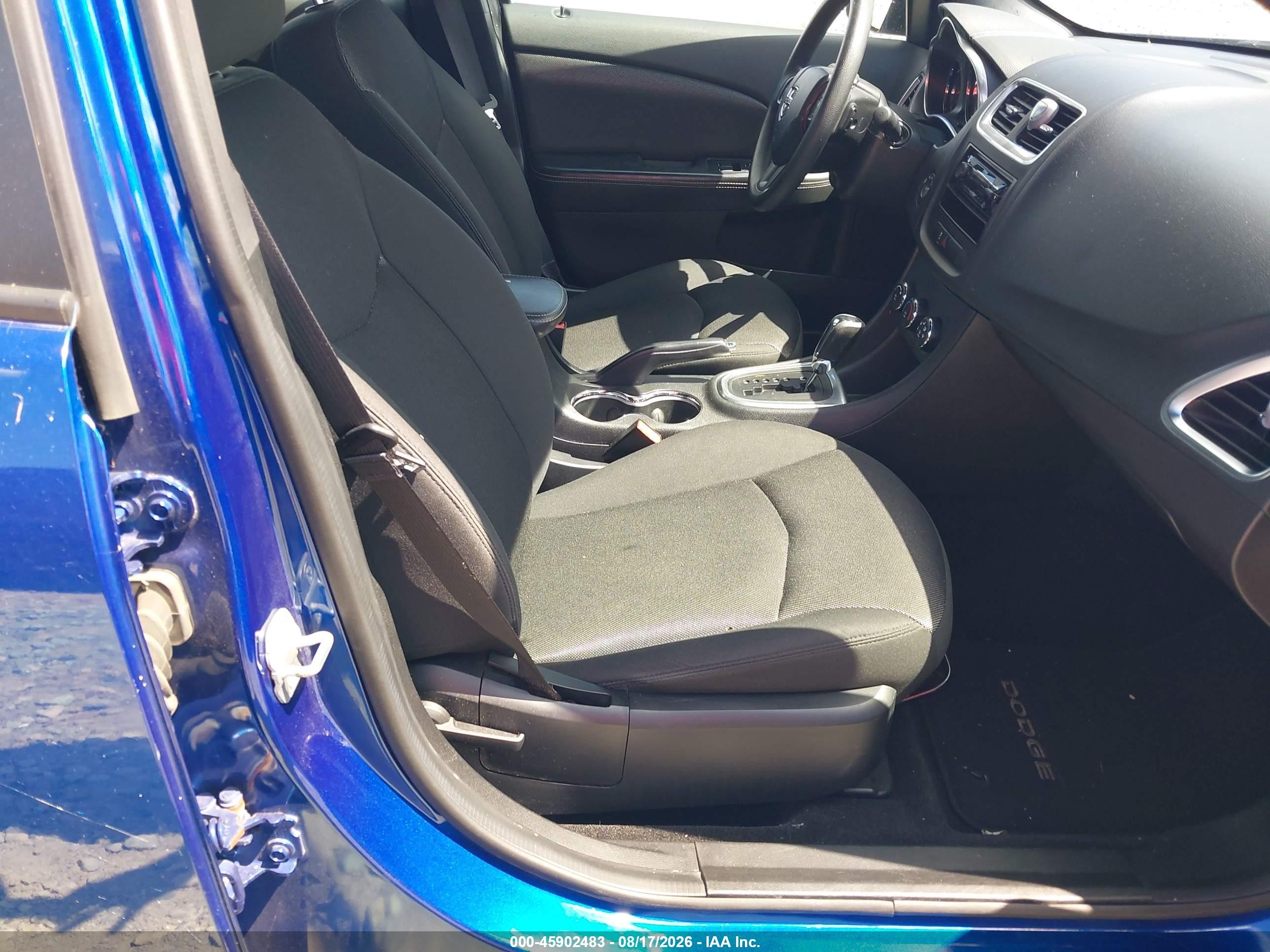 2014 Dodge Avenger Se Blue vin: 1C3CDZAB5EN217211
