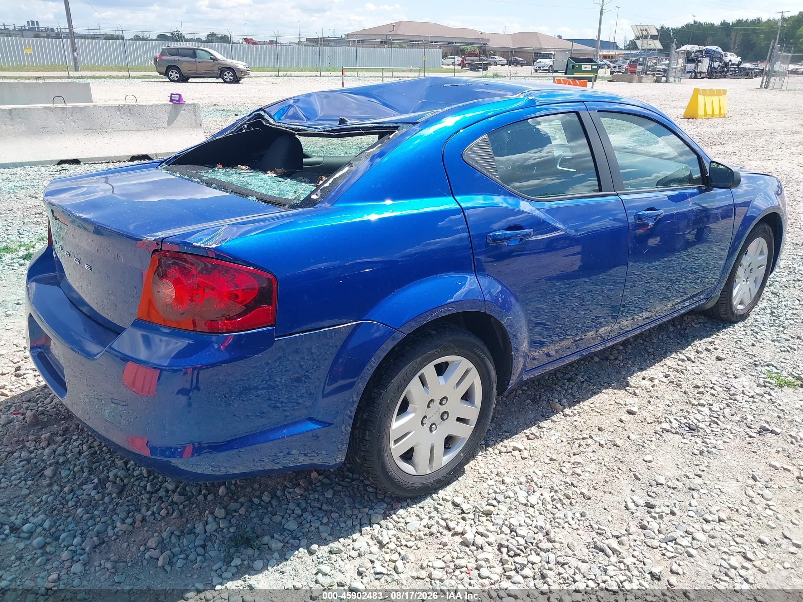 2014 Dodge Avenger Se Blue vin: 1C3CDZAB5EN217211