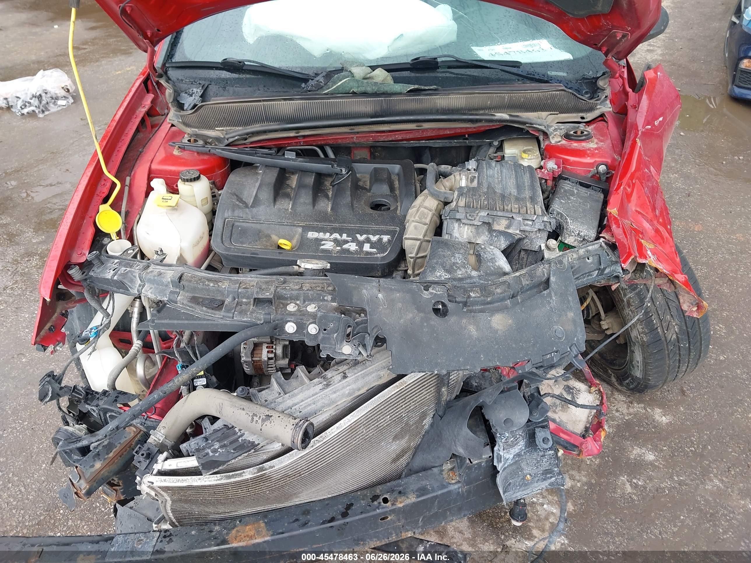 2014 Dodge Avenger Se Red vin: 1C3CDZAB5EN225423