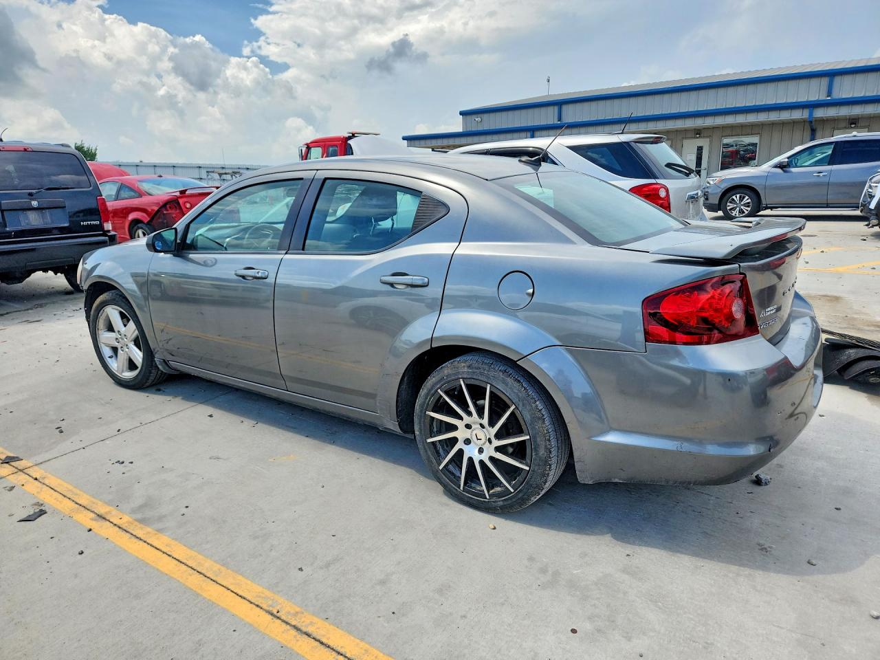 2013 Dodge Avenger Gray vin: 1C3CDZAB6DN519315