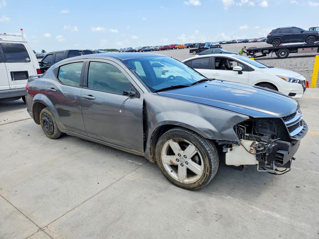 2013 Dodge Avenger Gray vin: 1C3CDZAB6DN519315
