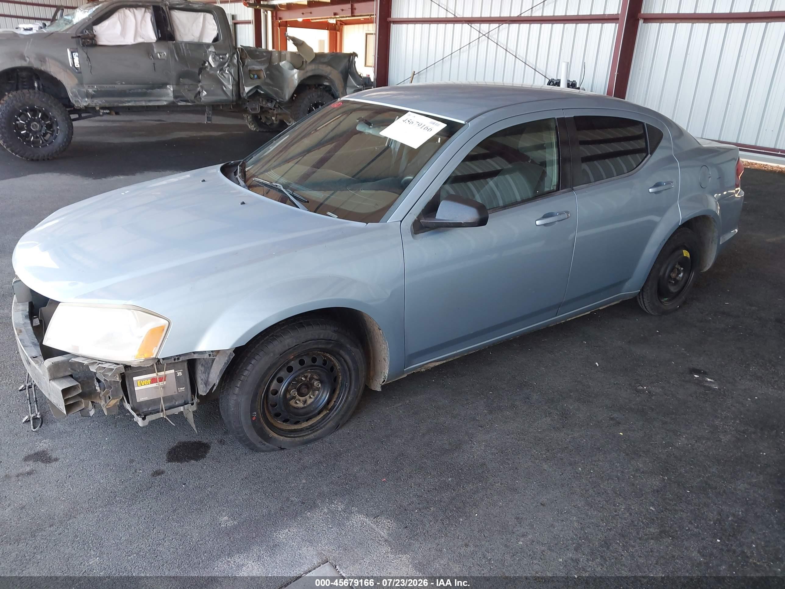 2013 Dodge Avenger Se Light Blue vin: 1C3CDZAB6DN558759