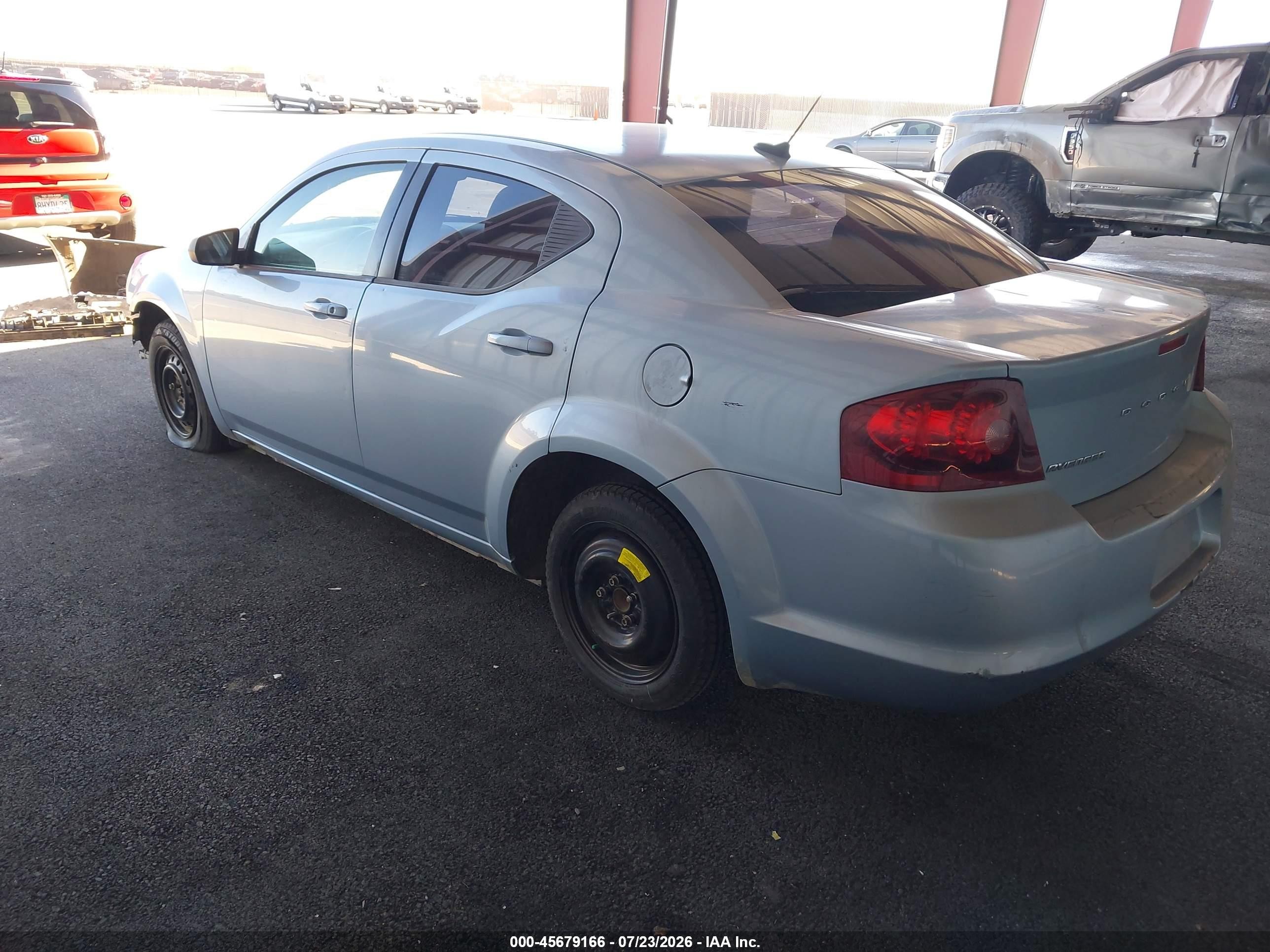 2013 Dodge Avenger Se Light Blue vin: 1C3CDZAB6DN558759