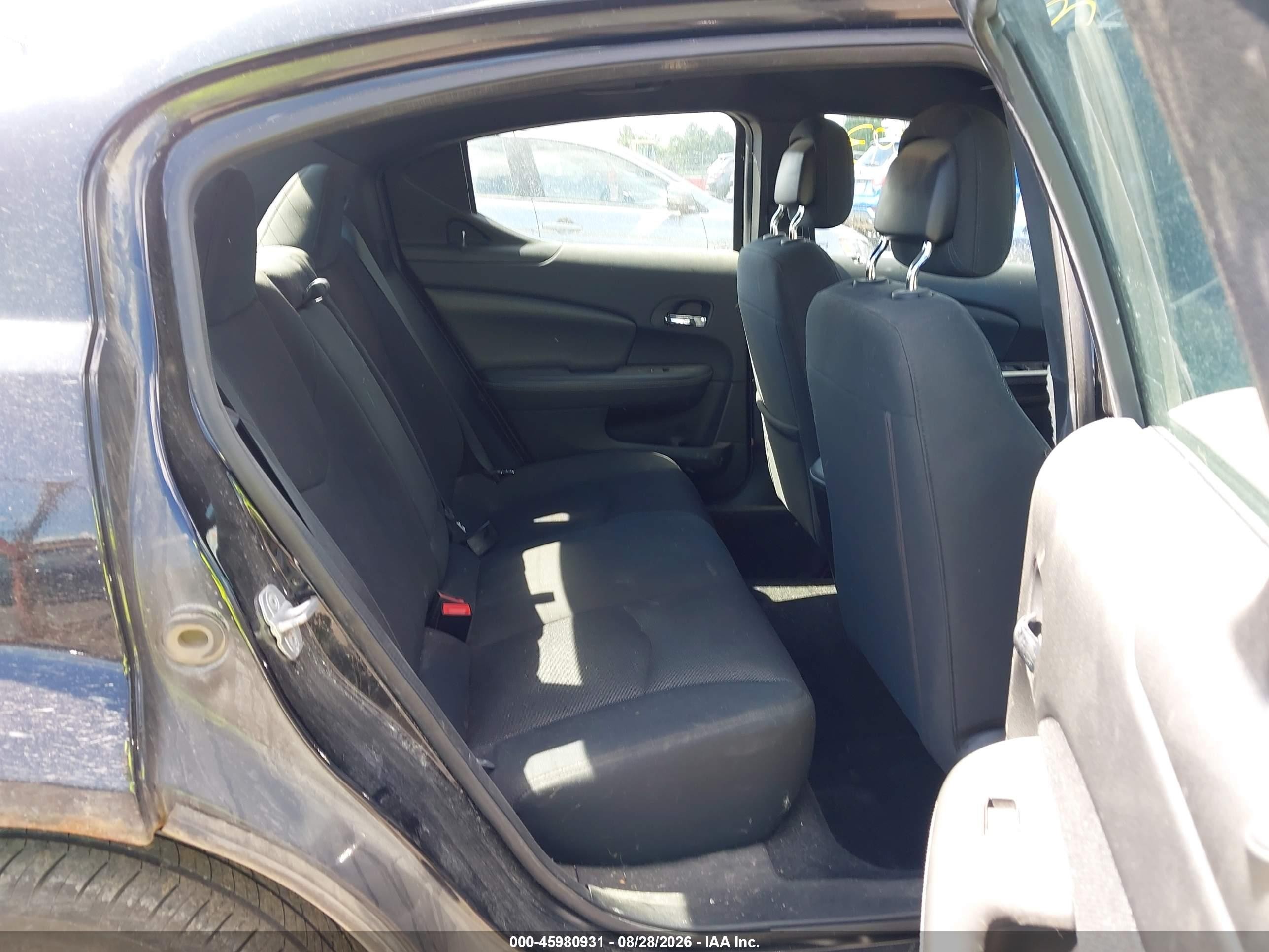 2013 Dodge Avenger Se Black vin: 1C3CDZAB6DN572743