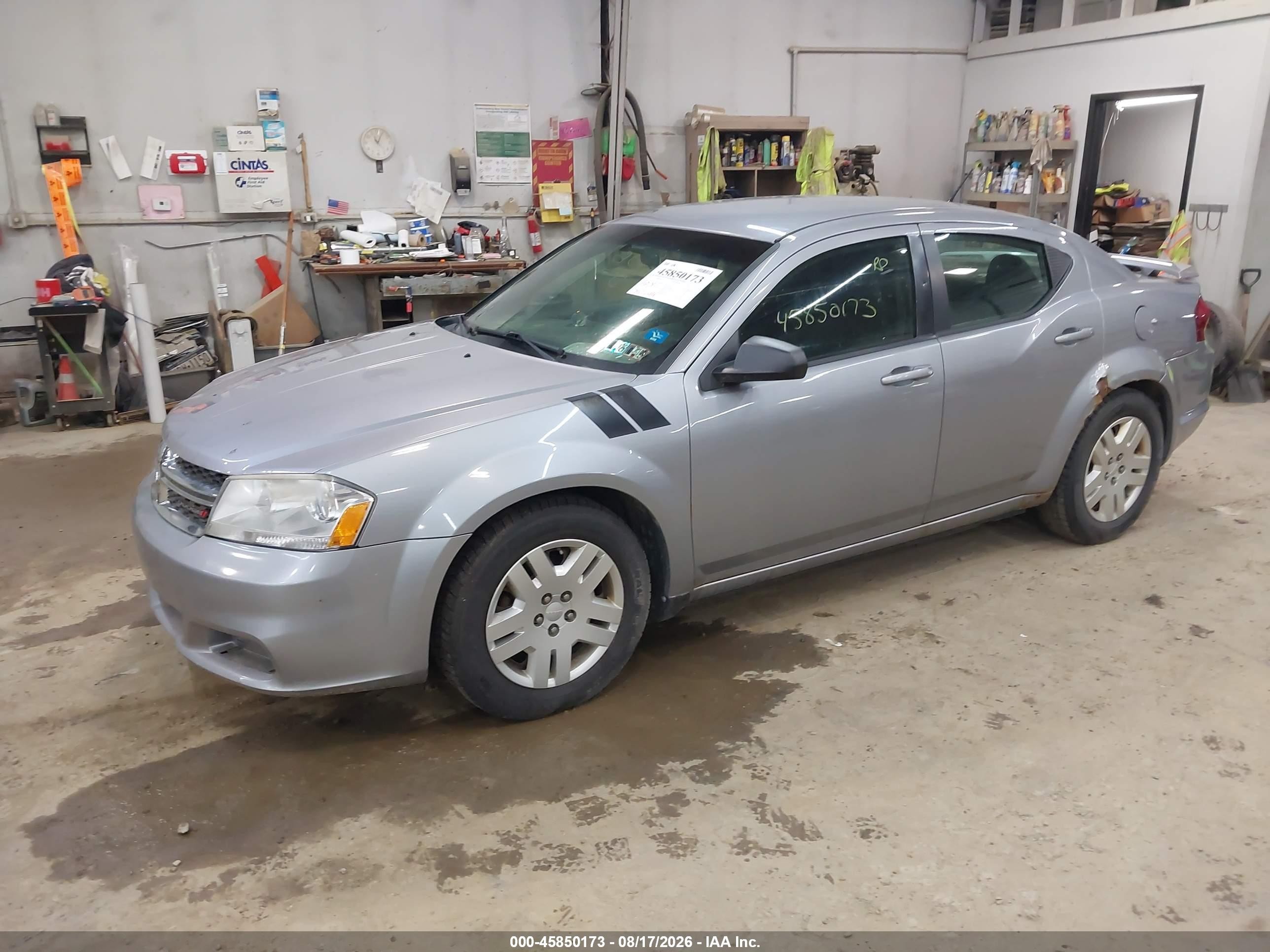 2013 Dodge Avenger Se Silver vin: 1C3CDZAB6DN628857