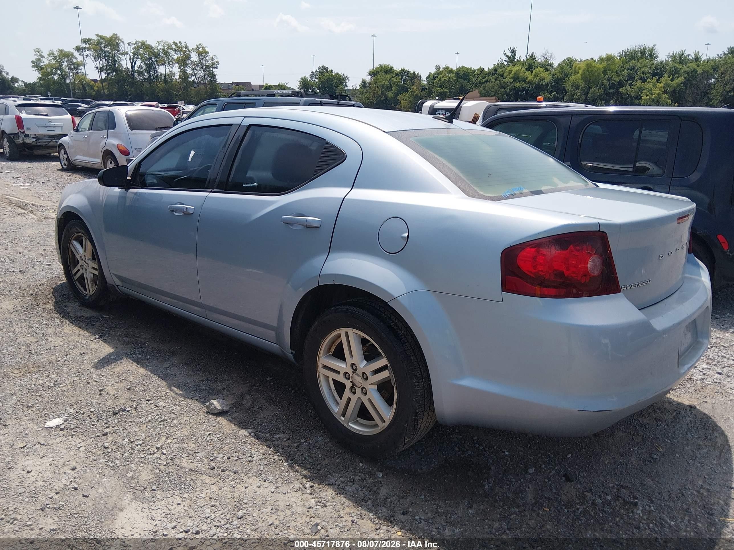 2013 Dodge Avenger Se Blue vin: 1C3CDZAB6DN700835