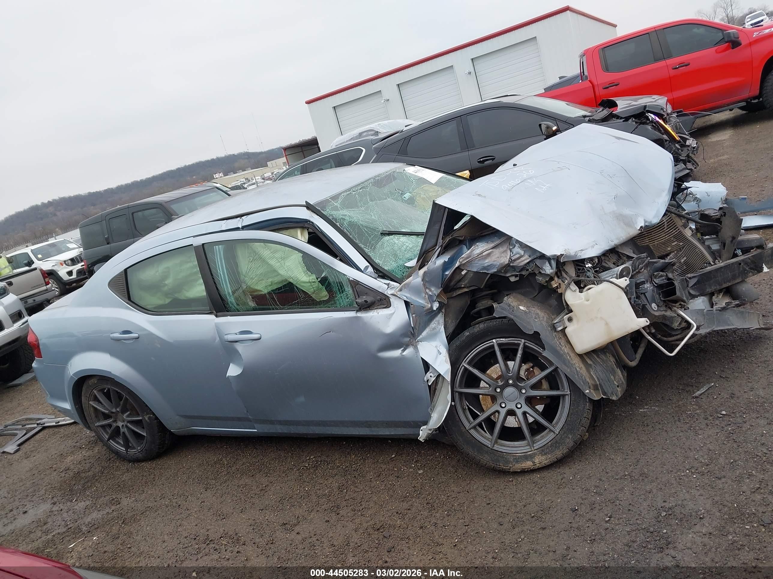 2013 Dodge Avenger Se Light Blue vin: 1C3CDZAB6DN730823