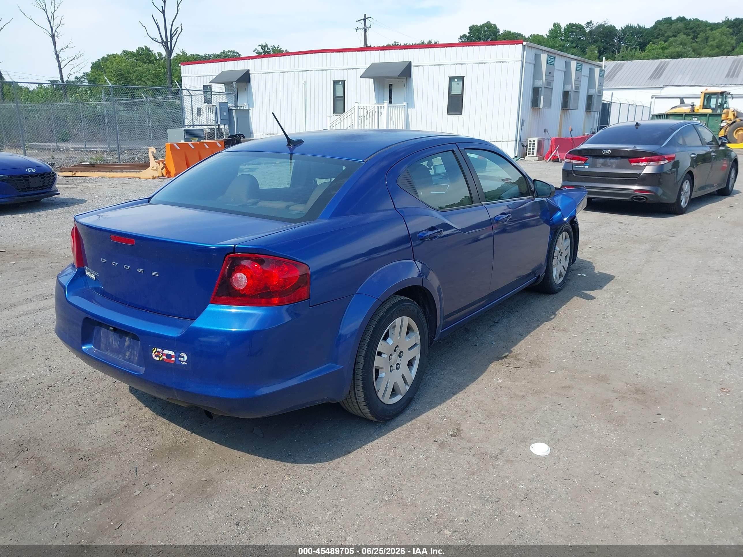 2013 Dodge Avenger Se Blue vin: 1C3CDZAB6DN753793