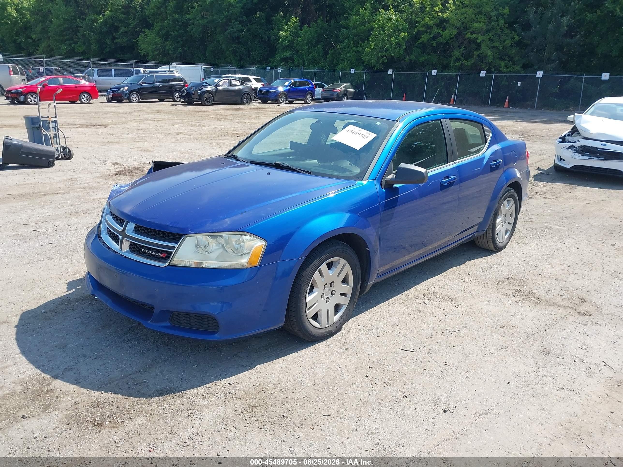 2013 Dodge Avenger Se Blue vin: 1C3CDZAB6DN753793