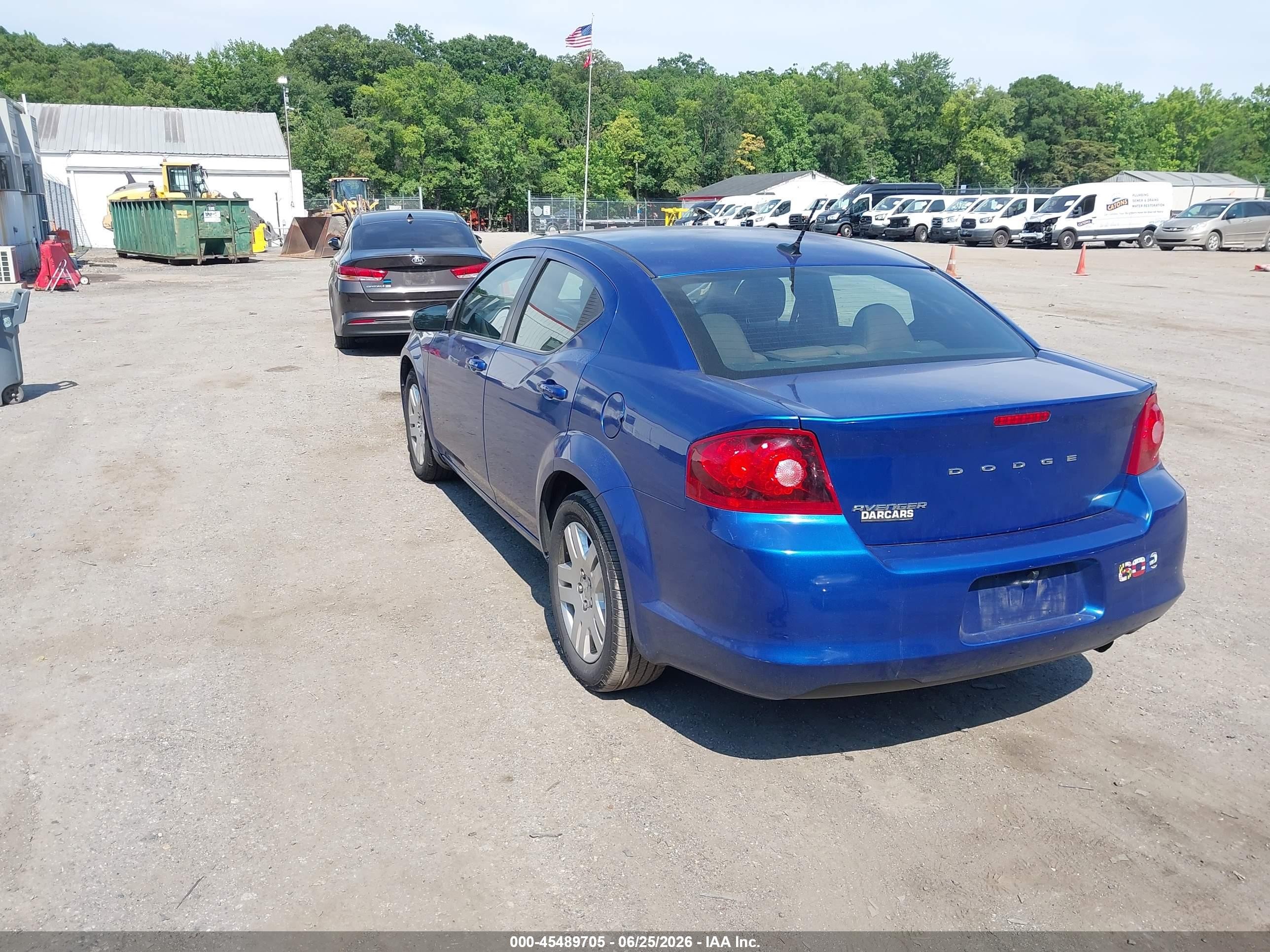 2013 Dodge Avenger Se Blue vin: 1C3CDZAB6DN753793