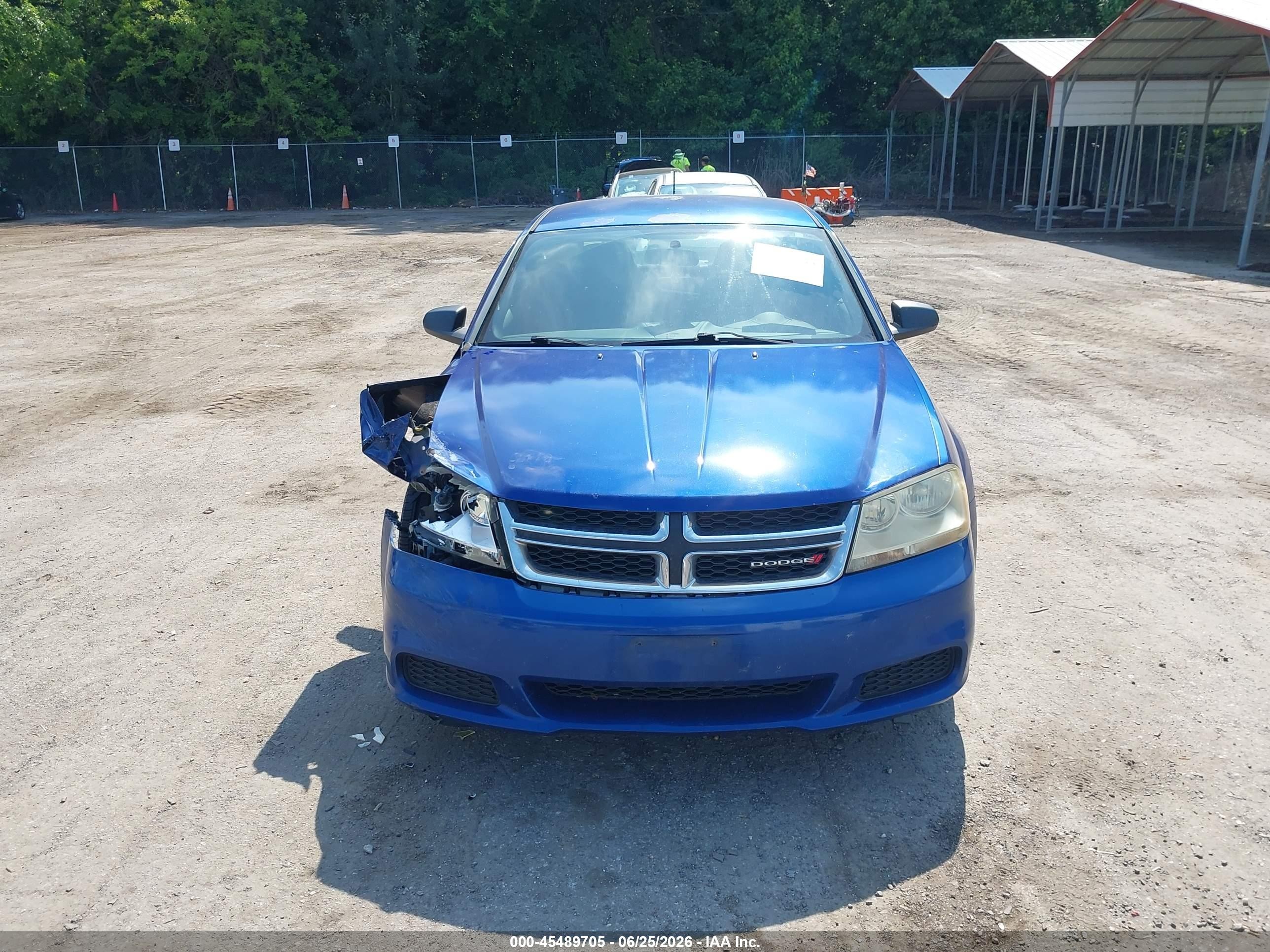 2013 Dodge Avenger Se Blue vin: 1C3CDZAB6DN753793