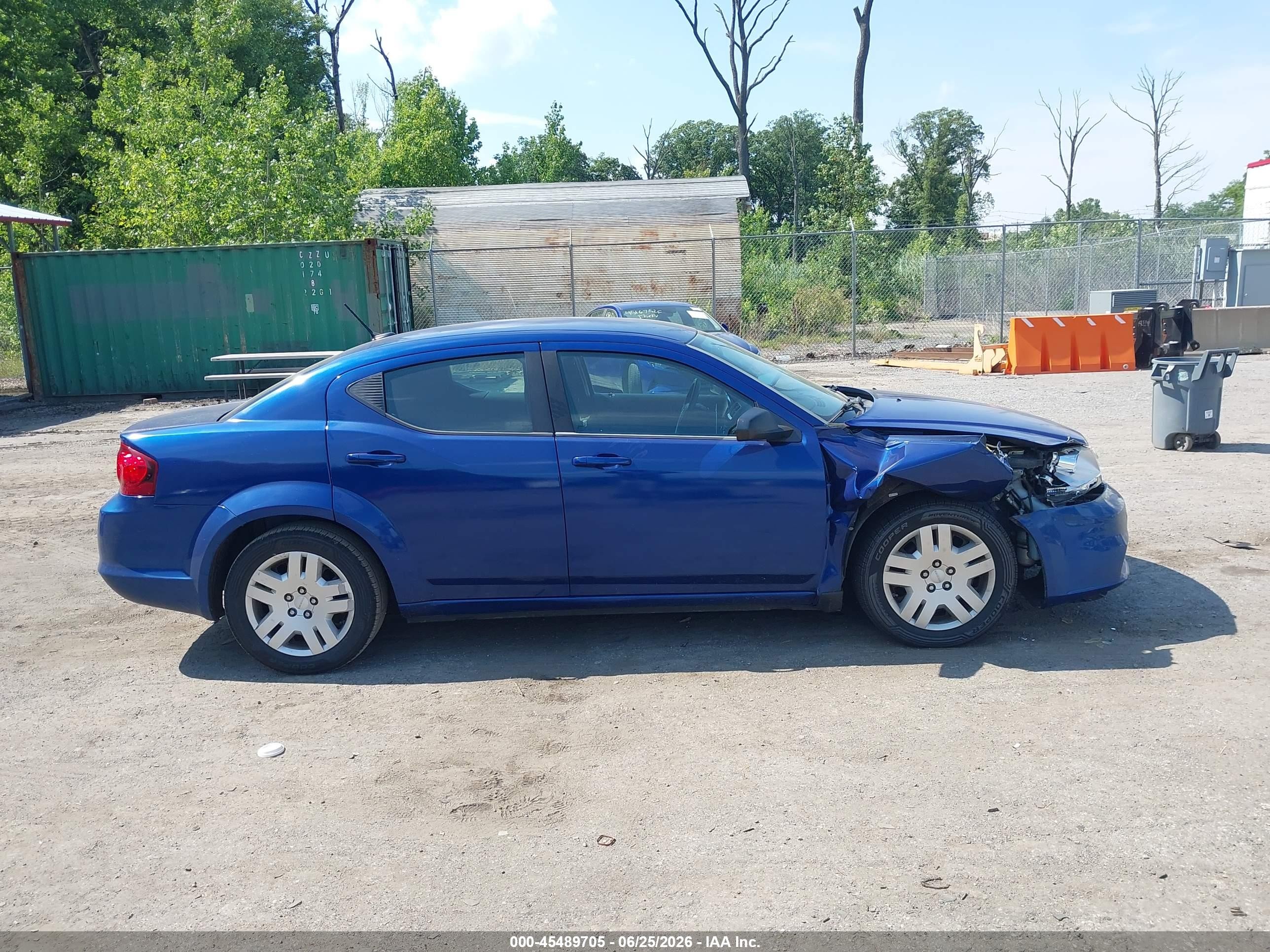 2013 Dodge Avenger Se Blue vin: 1C3CDZAB6DN753793