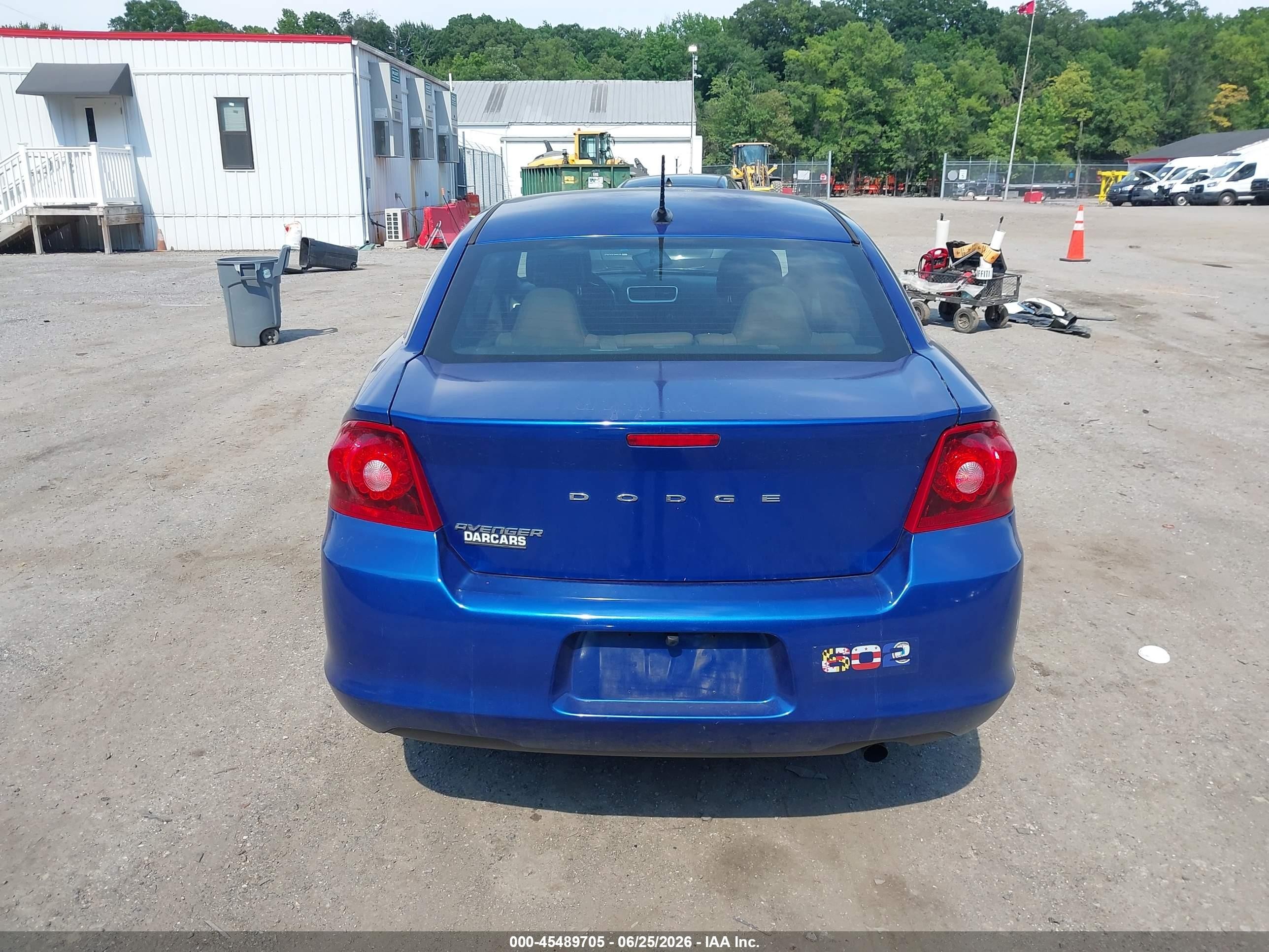 2013 Dodge Avenger Se Blue vin: 1C3CDZAB6DN753793