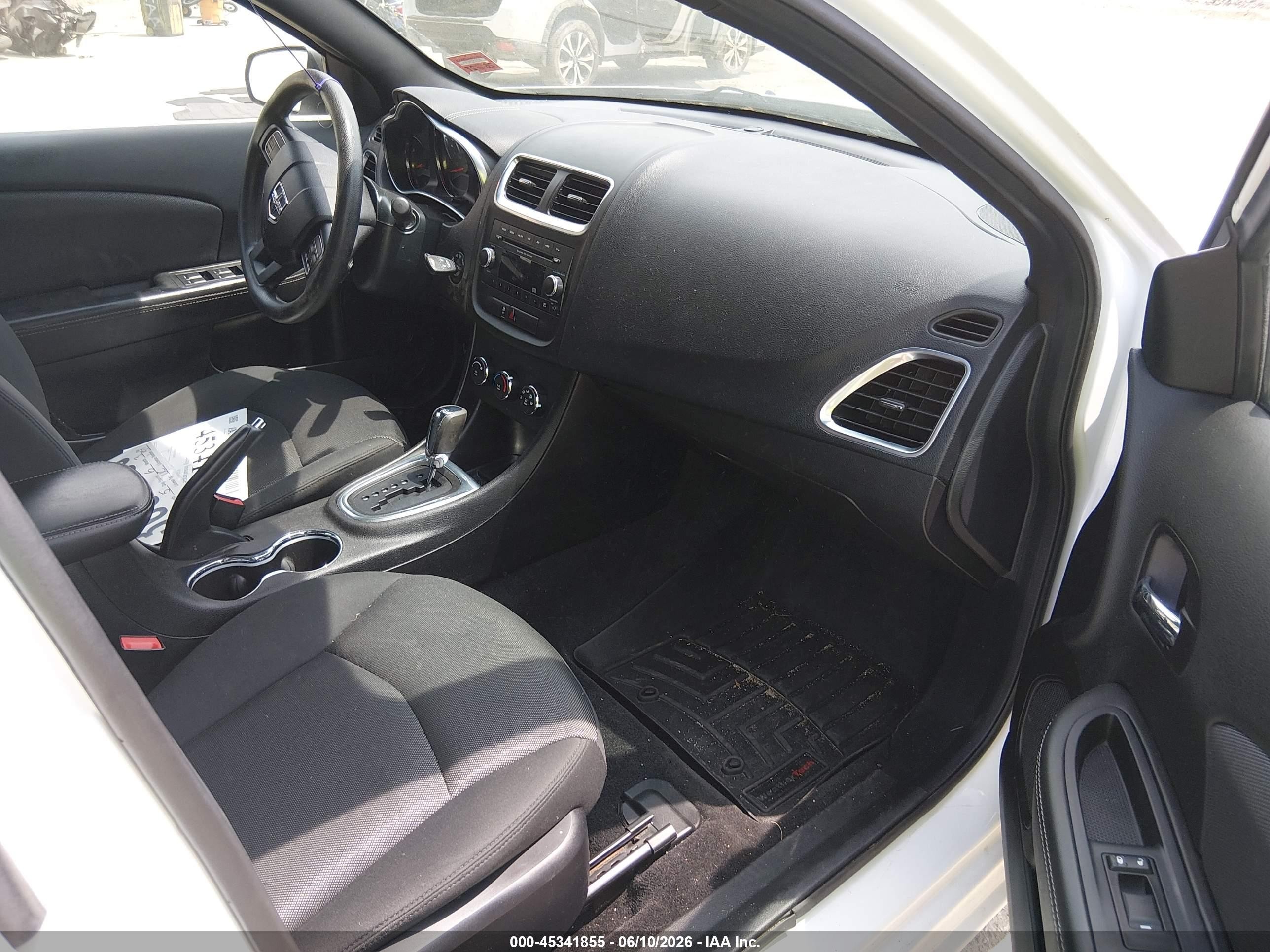 2014 Dodge Avenger Se White vin: 1C3CDZAB6EN110345