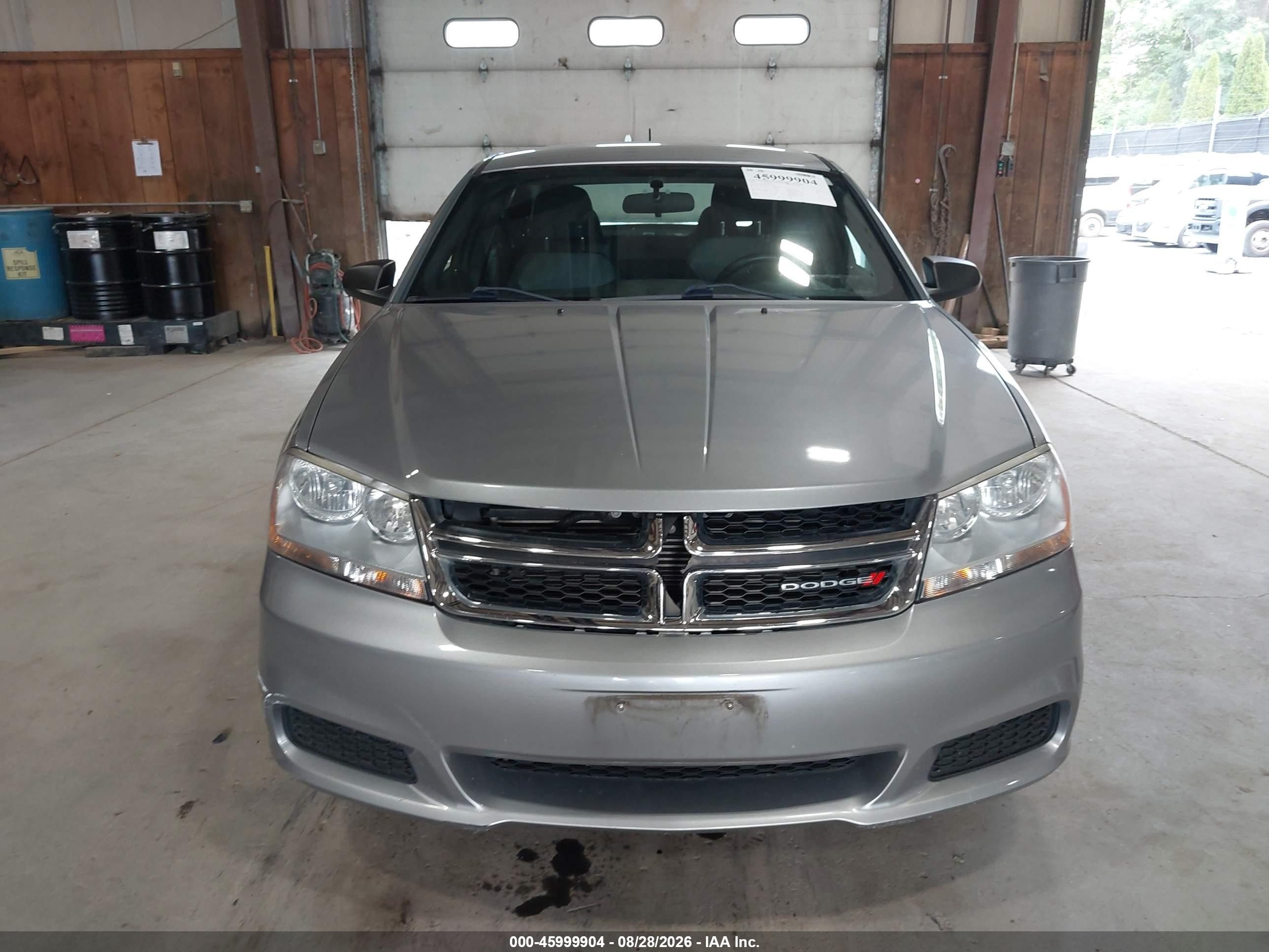 2014 Dodge Avenger Se Silver vin: 1C3CDZAB6EN113536