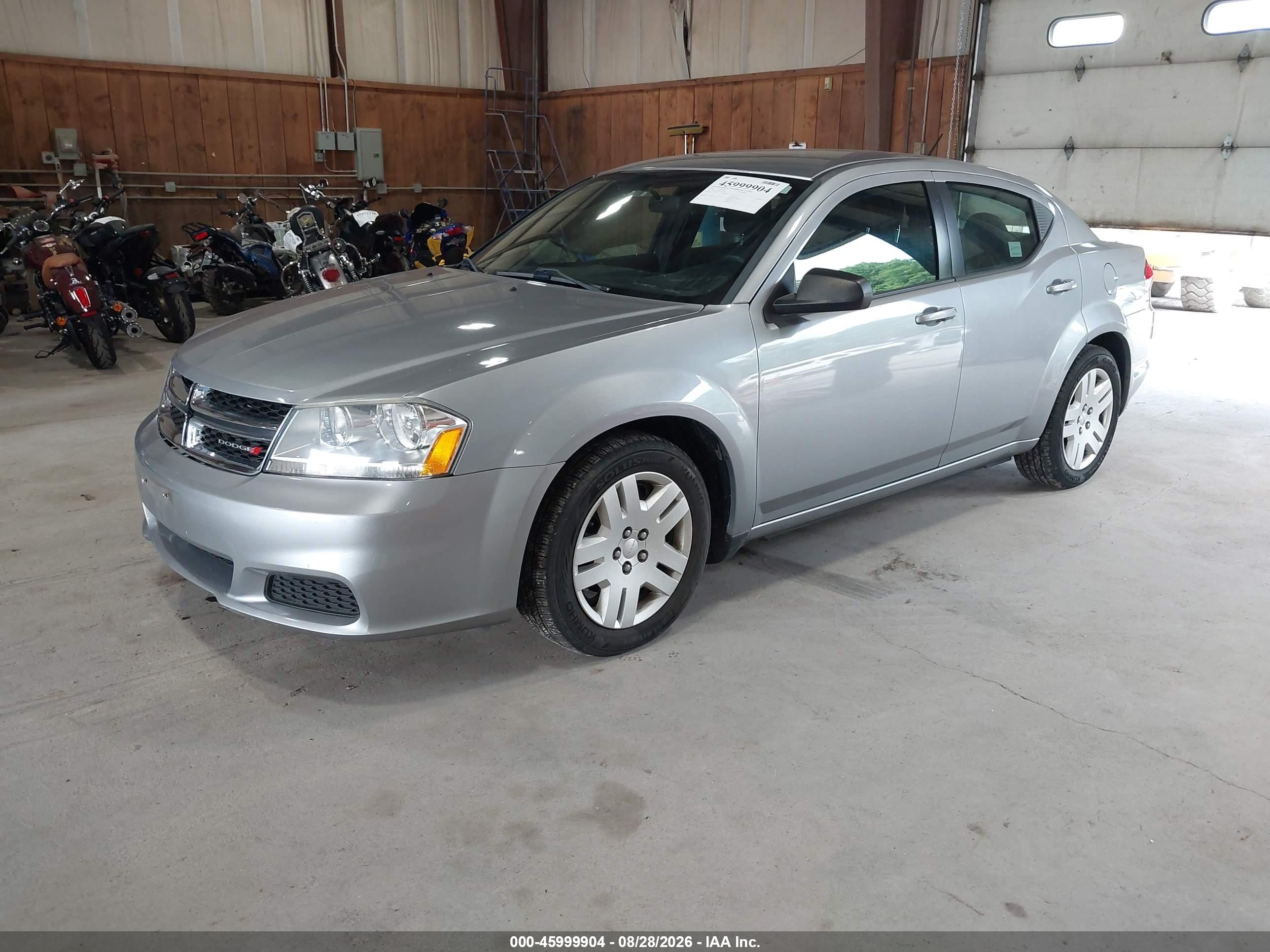 2014 Dodge Avenger Se Silver vin: 1C3CDZAB6EN113536