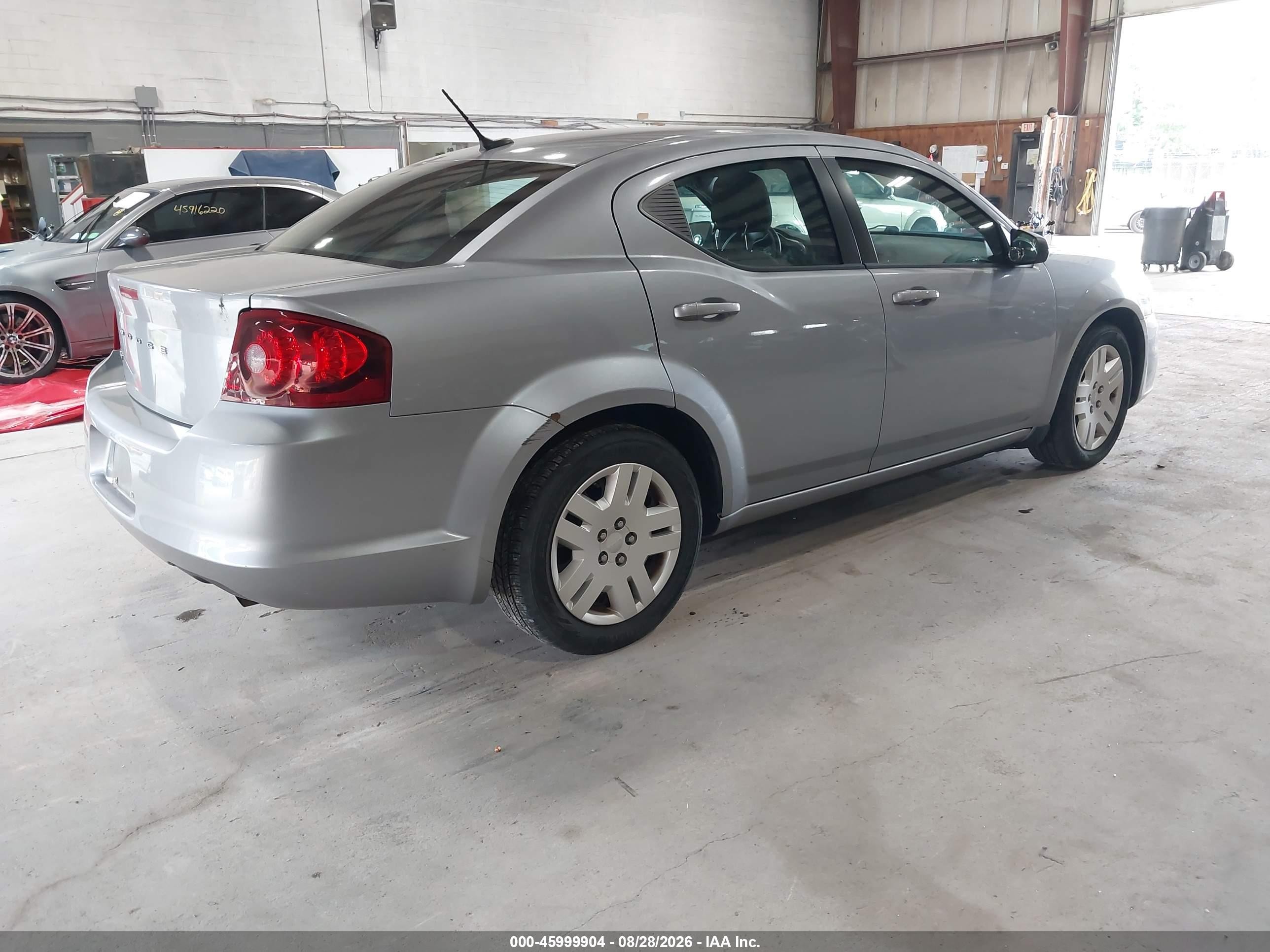 2014 Dodge Avenger Se Silver vin: 1C3CDZAB6EN113536