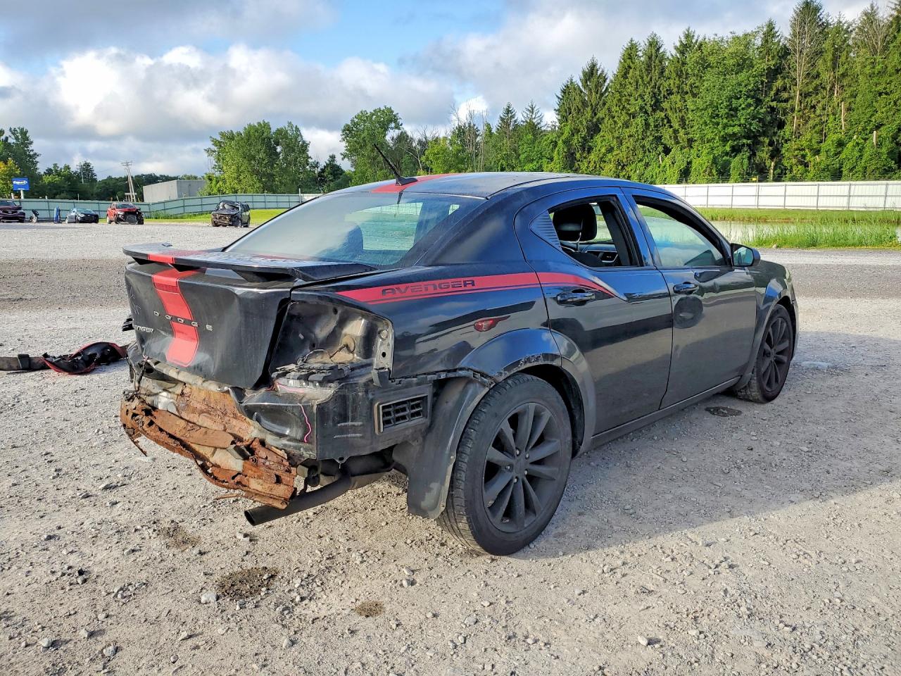 2014 Dodge Avenger Se Black vin: 1C3CDZAB6EN133947