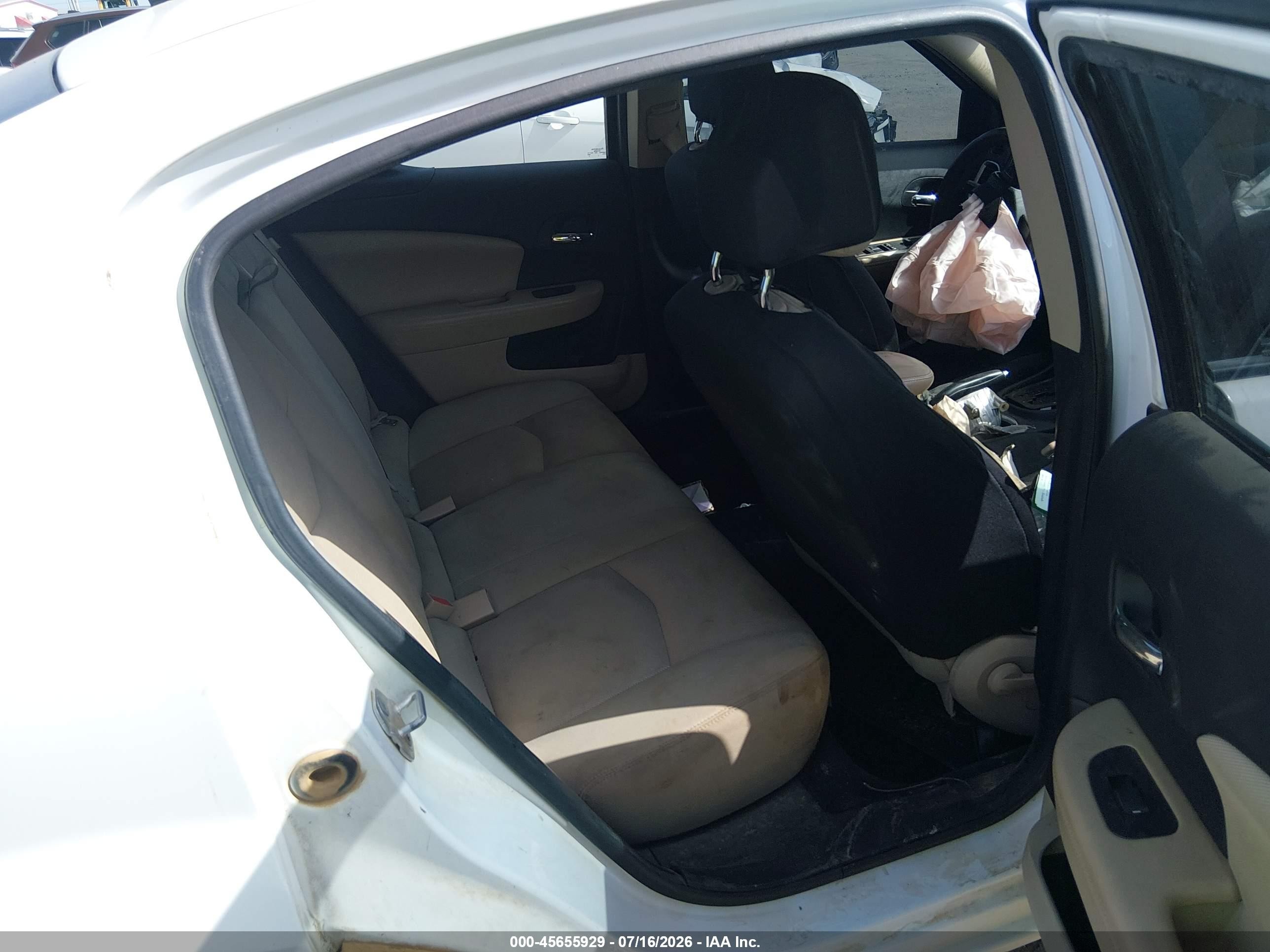 2014 Dodge Avenger Se White vin: 1C3CDZAB6EN143801