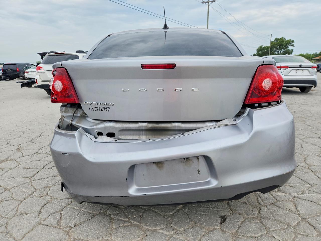 2014 Dodge Avenger Se Silver vin: 1C3CDZAB6EN162588