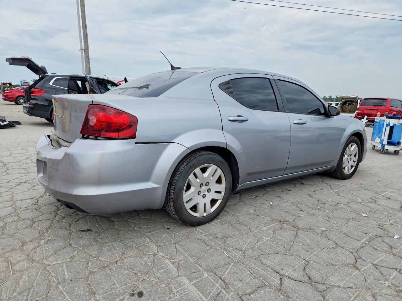 2014 Dodge Avenger Se Silver vin: 1C3CDZAB6EN162588