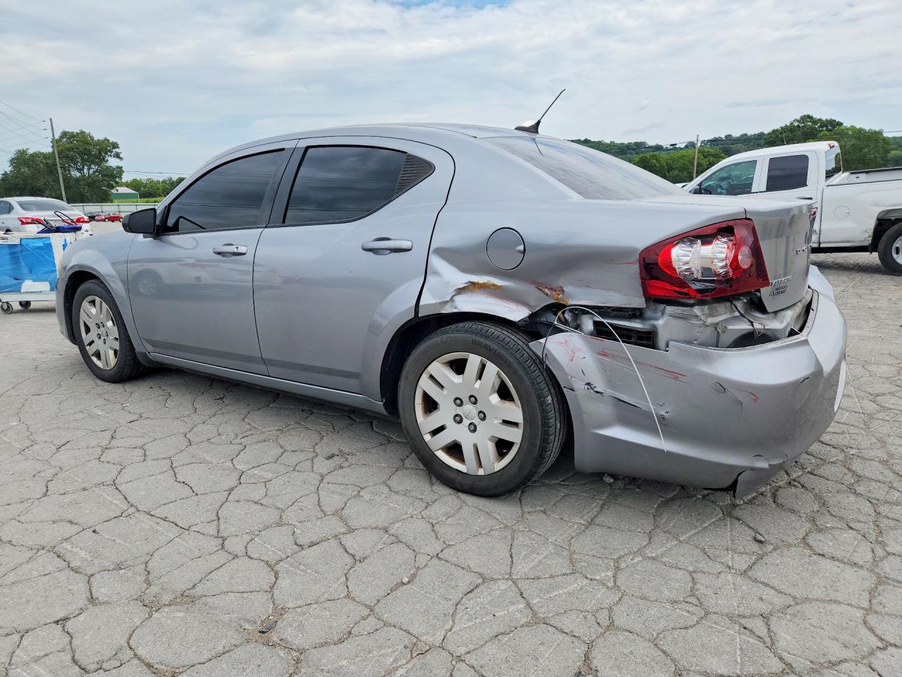 2014 Dodge Avenger Se Silver vin: 1C3CDZAB6EN162588