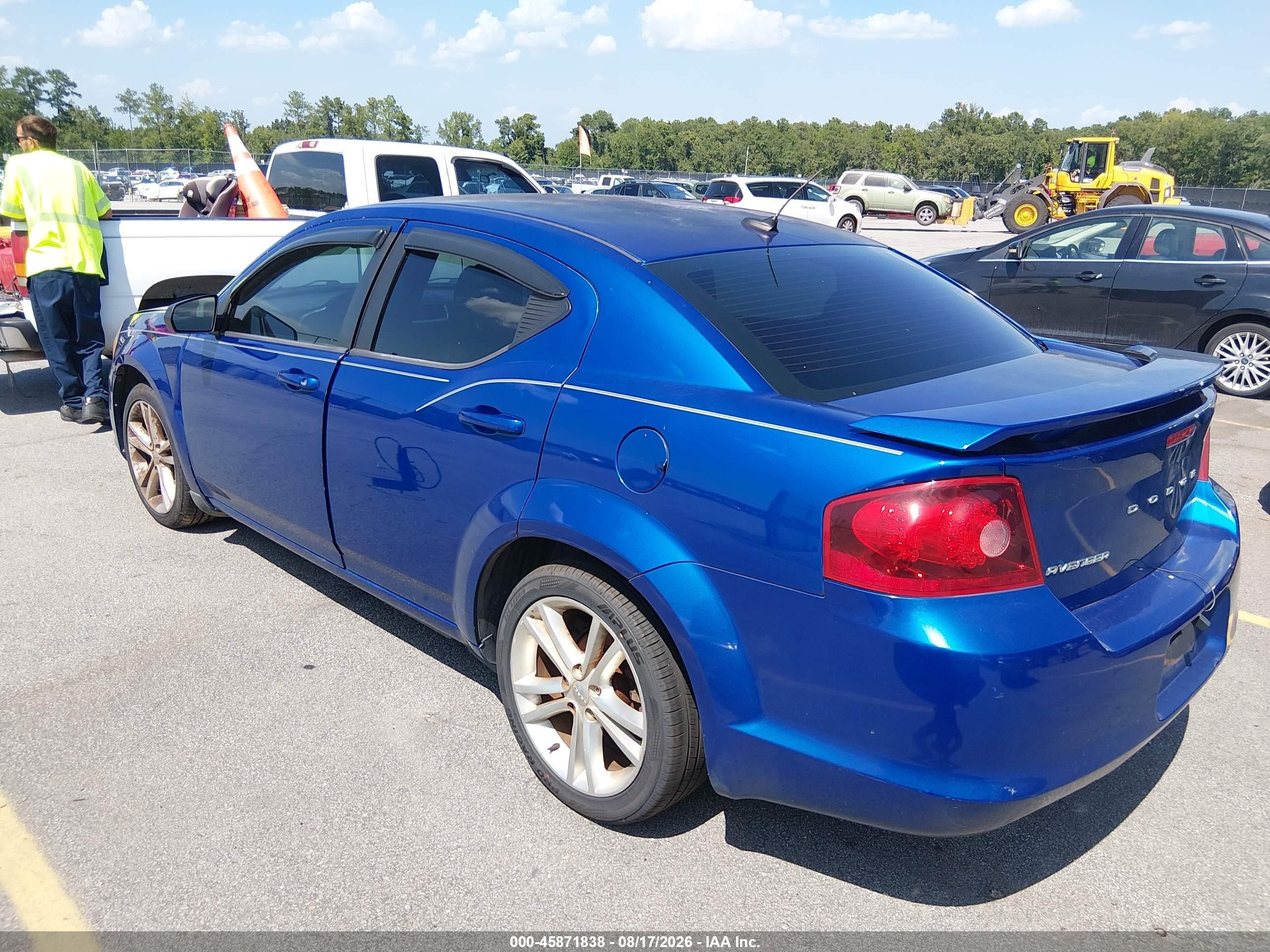 2014 Dodge Avenger Se Blue vin: 1C3CDZAB6EN174708