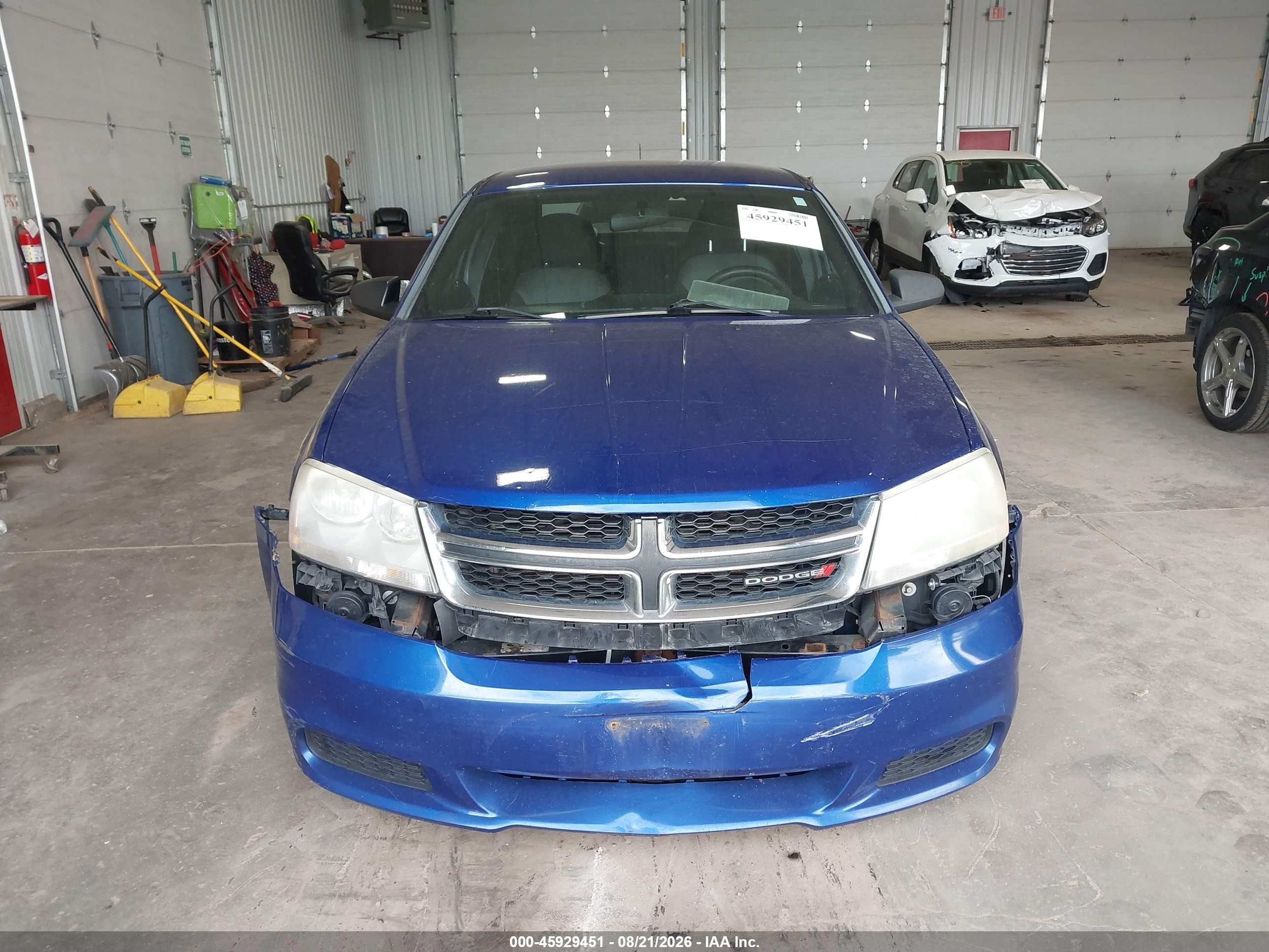 2014 Dodge Avenger Se Blue vin: 1C3CDZAB6EN187734