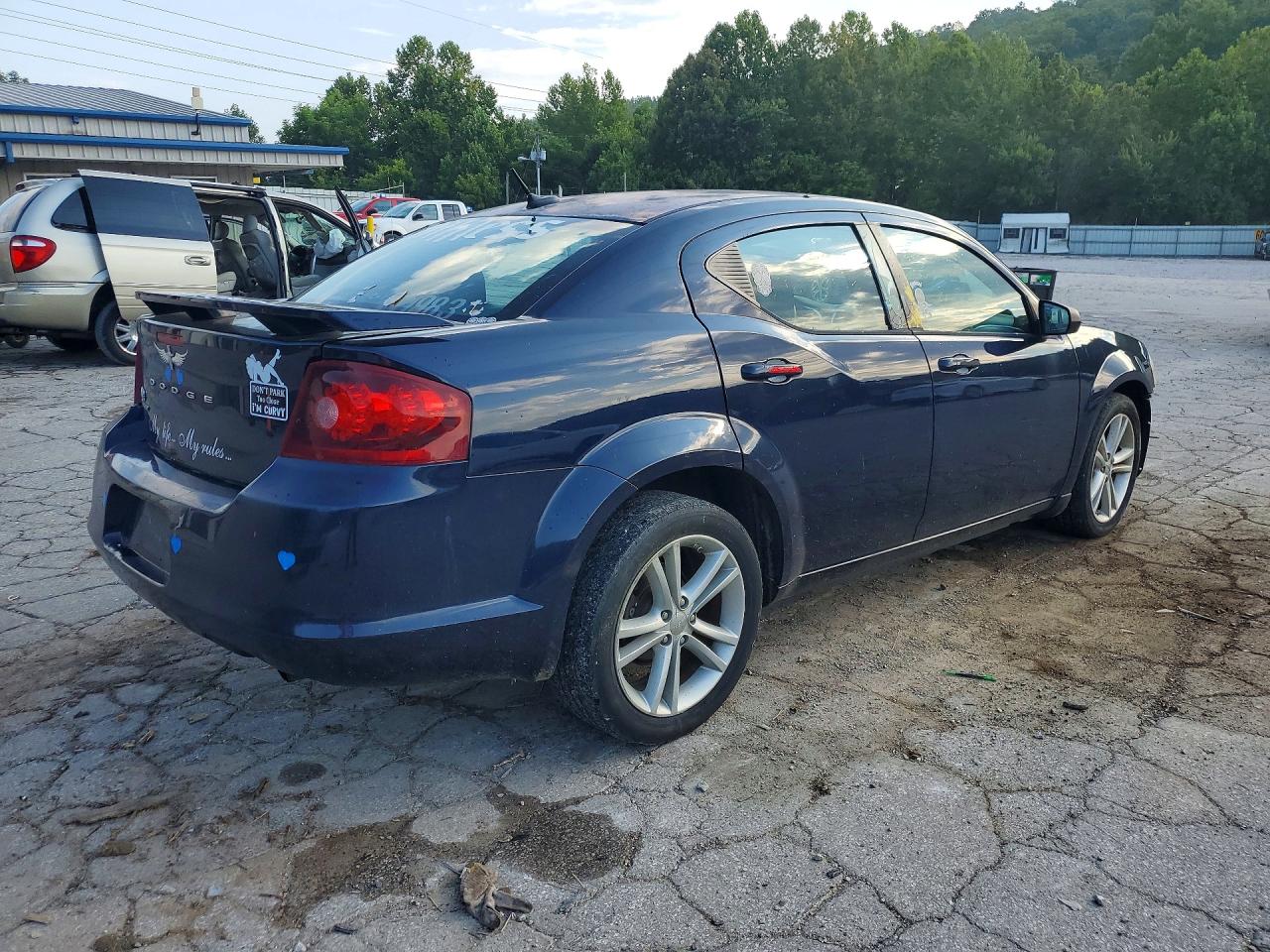 2014 Dodge Avenger Se Blue vin: 1C3CDZAB6EN189323