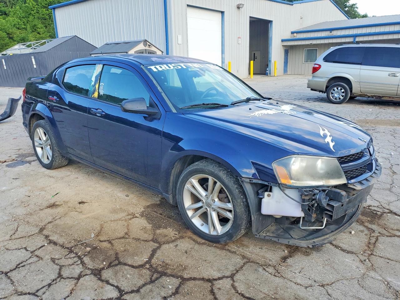 2014 Dodge Avenger Se Blue vin: 1C3CDZAB6EN189323