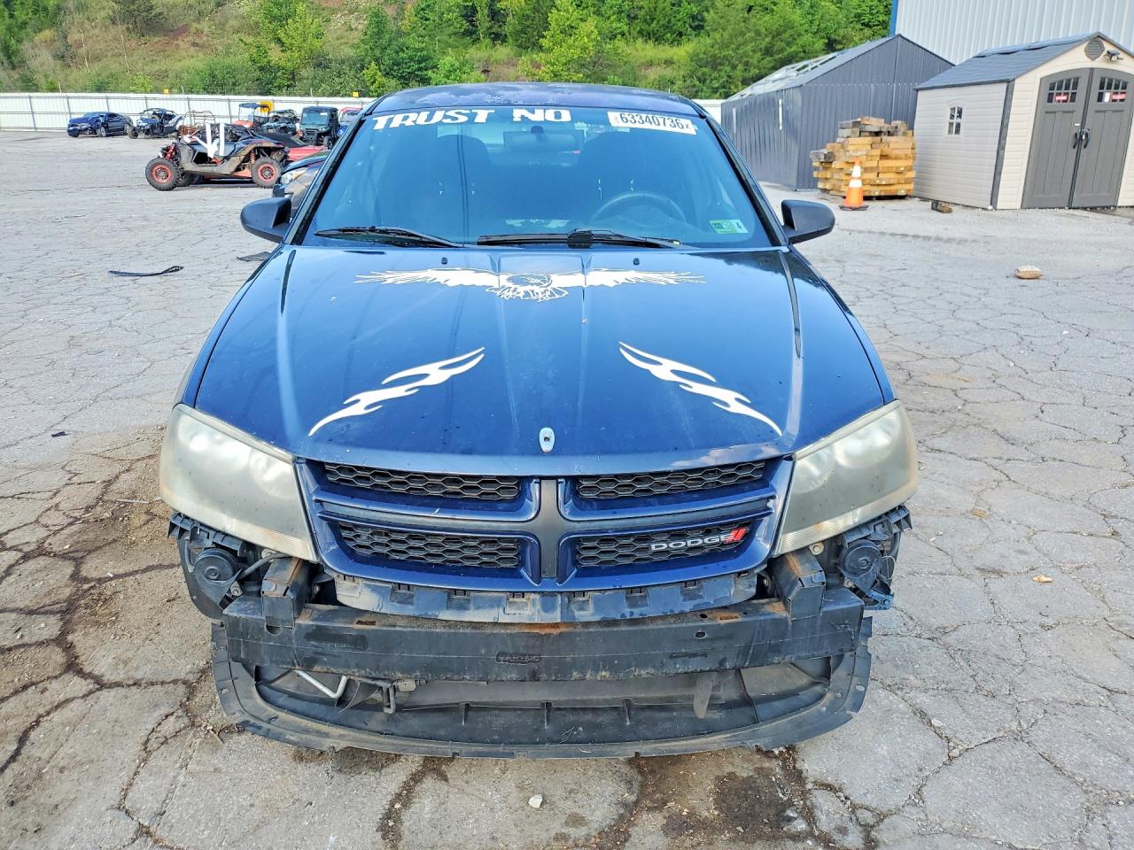 2014 Dodge Avenger Se Blue vin: 1C3CDZAB6EN189323