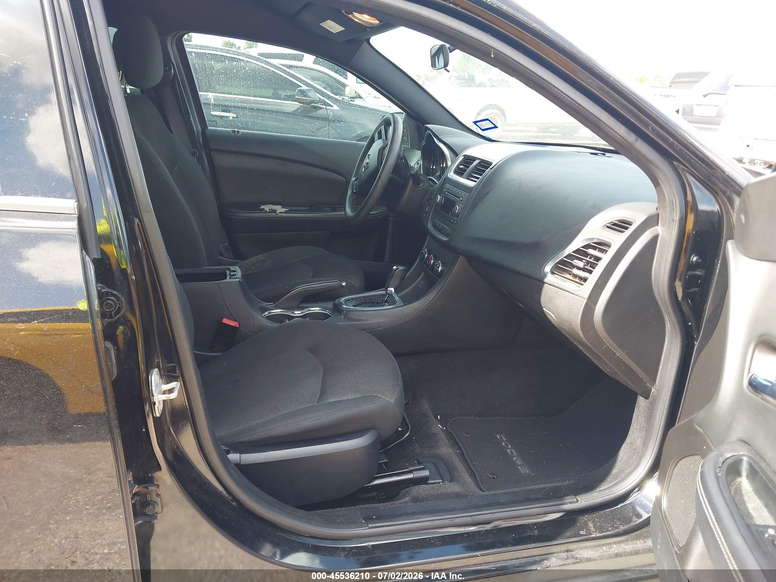 2014 Dodge Avenger Se Black vin: 1C3CDZAB6EN220280
