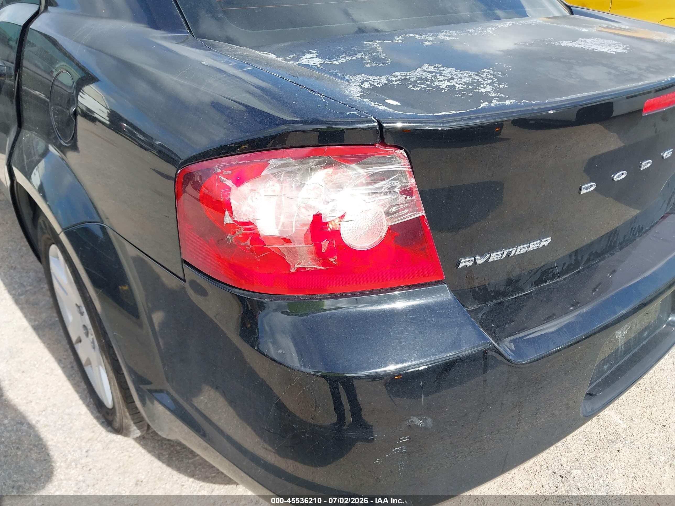 2014 Dodge Avenger Se Black vin: 1C3CDZAB6EN220280