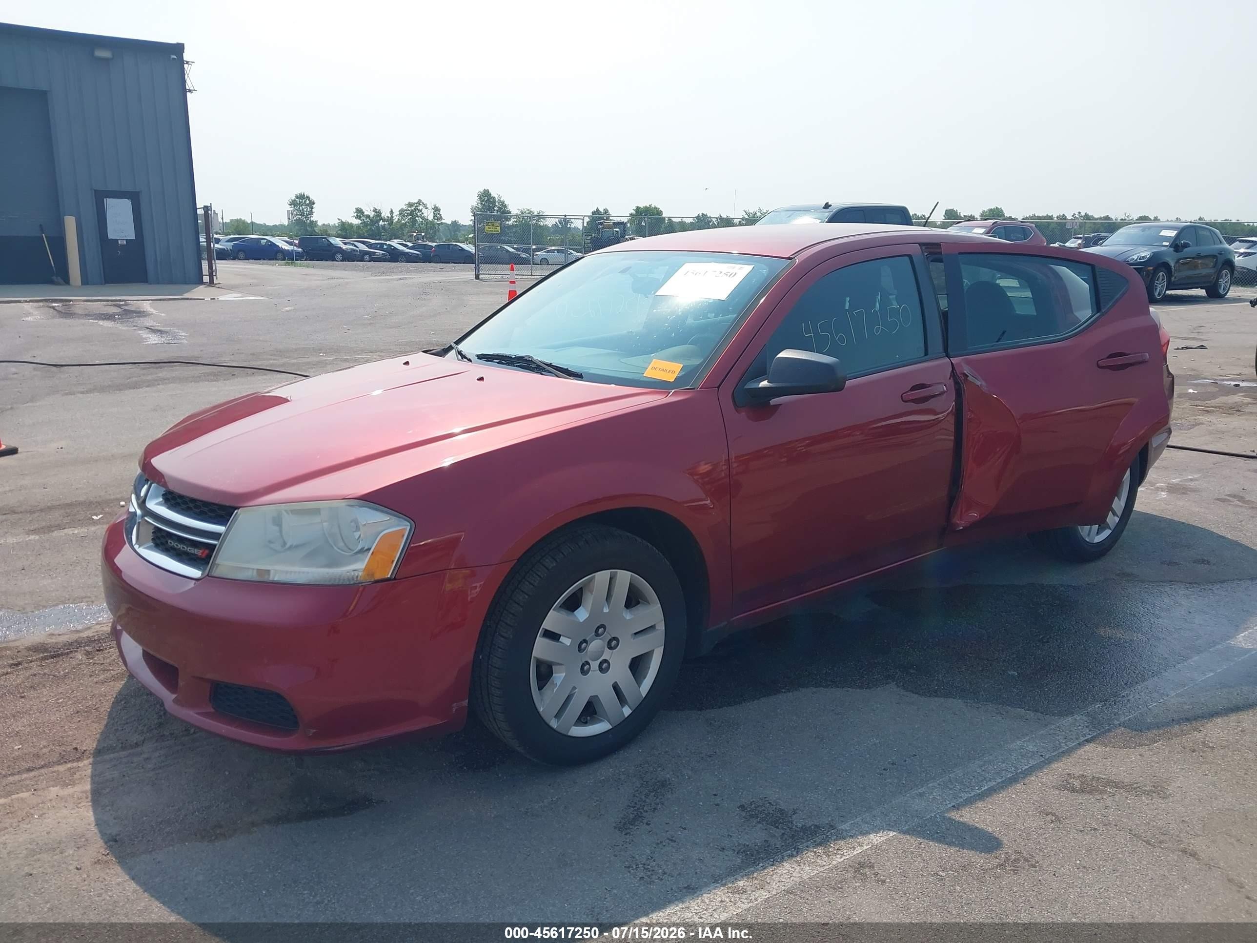 2014 Dodge Avenger Se Red vin: 1C3CDZAB6EN223695