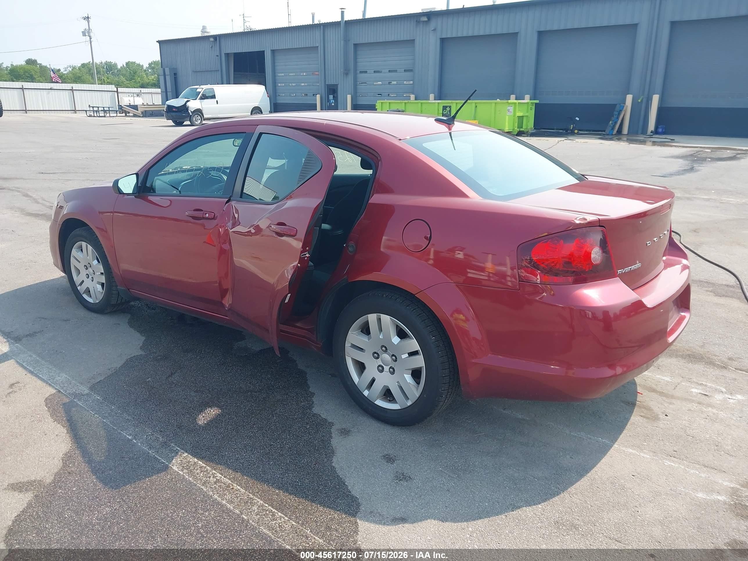 2014 Dodge Avenger Se Red vin: 1C3CDZAB6EN223695