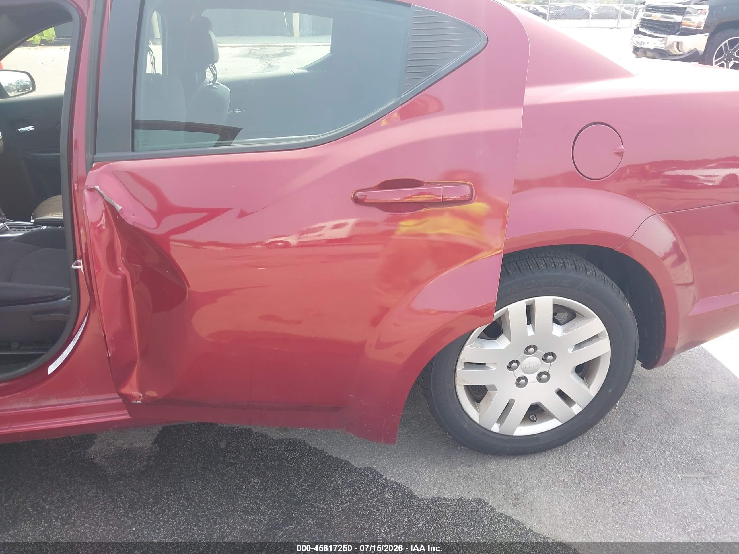 2014 Dodge Avenger Se Red vin: 1C3CDZAB6EN223695